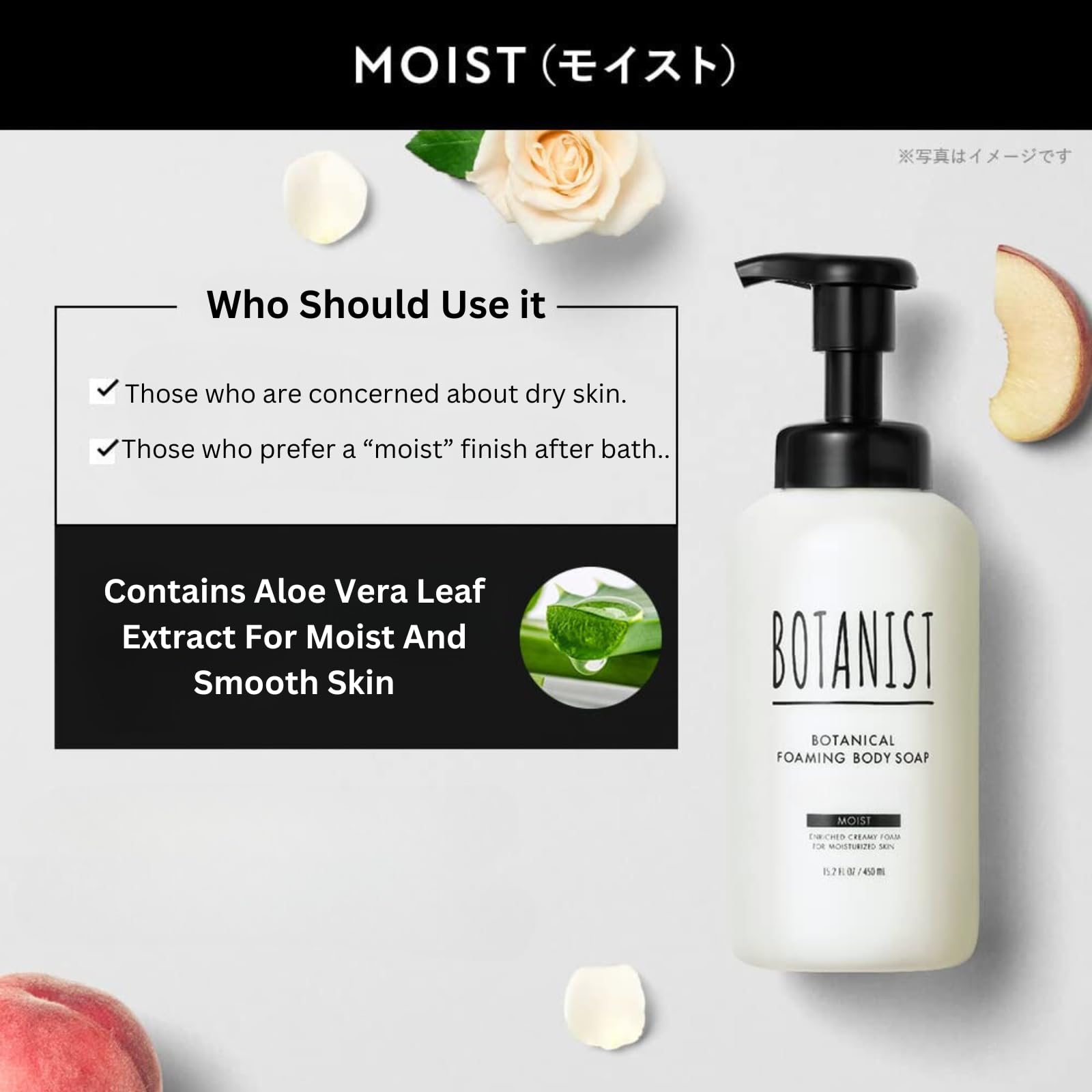 Botanist Deep Moisturizing Body Wash for Dry Skin - Shea Butter & Water Lily Raspberry Scent - Sulfate, Paraben & Dye Free - Gentle Foaming Soap for Family Use - 15.2 fl Oz (Pack of 2) - Perfect for Daily Shower & Sensitive Skin Care