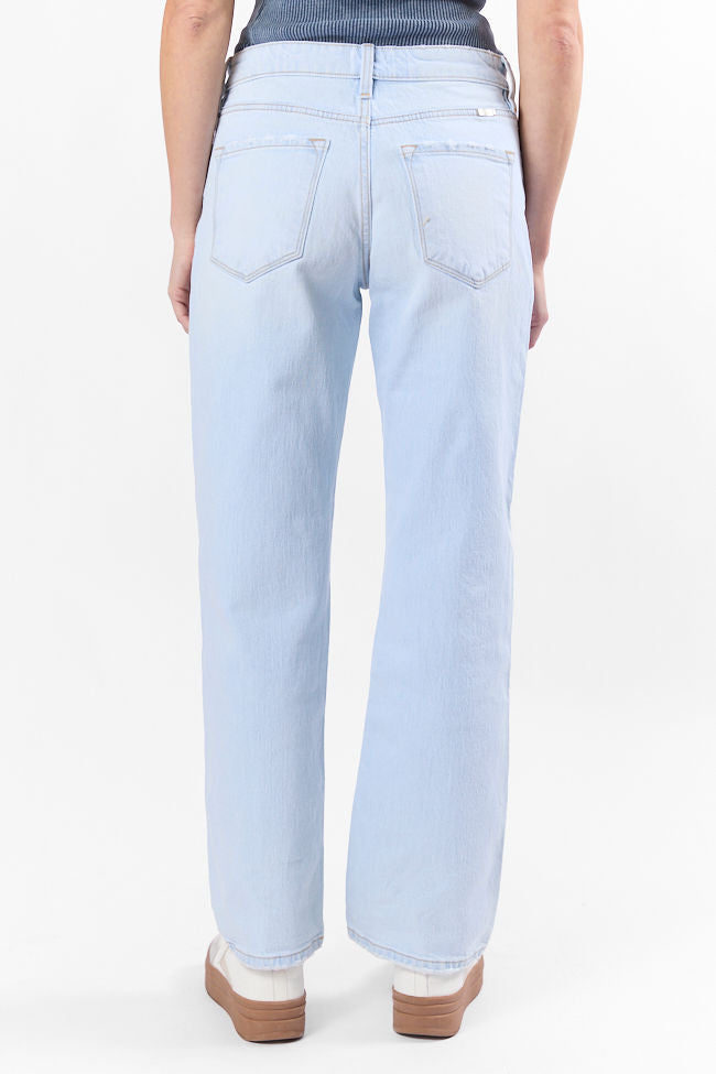 Taylor Light Wash Mid Rise Baggy Jeans for Women - Comfortable & Stylish Distressed Denim Pants | Perfect for Casual Outfits, Streetwear & Everyday Wear