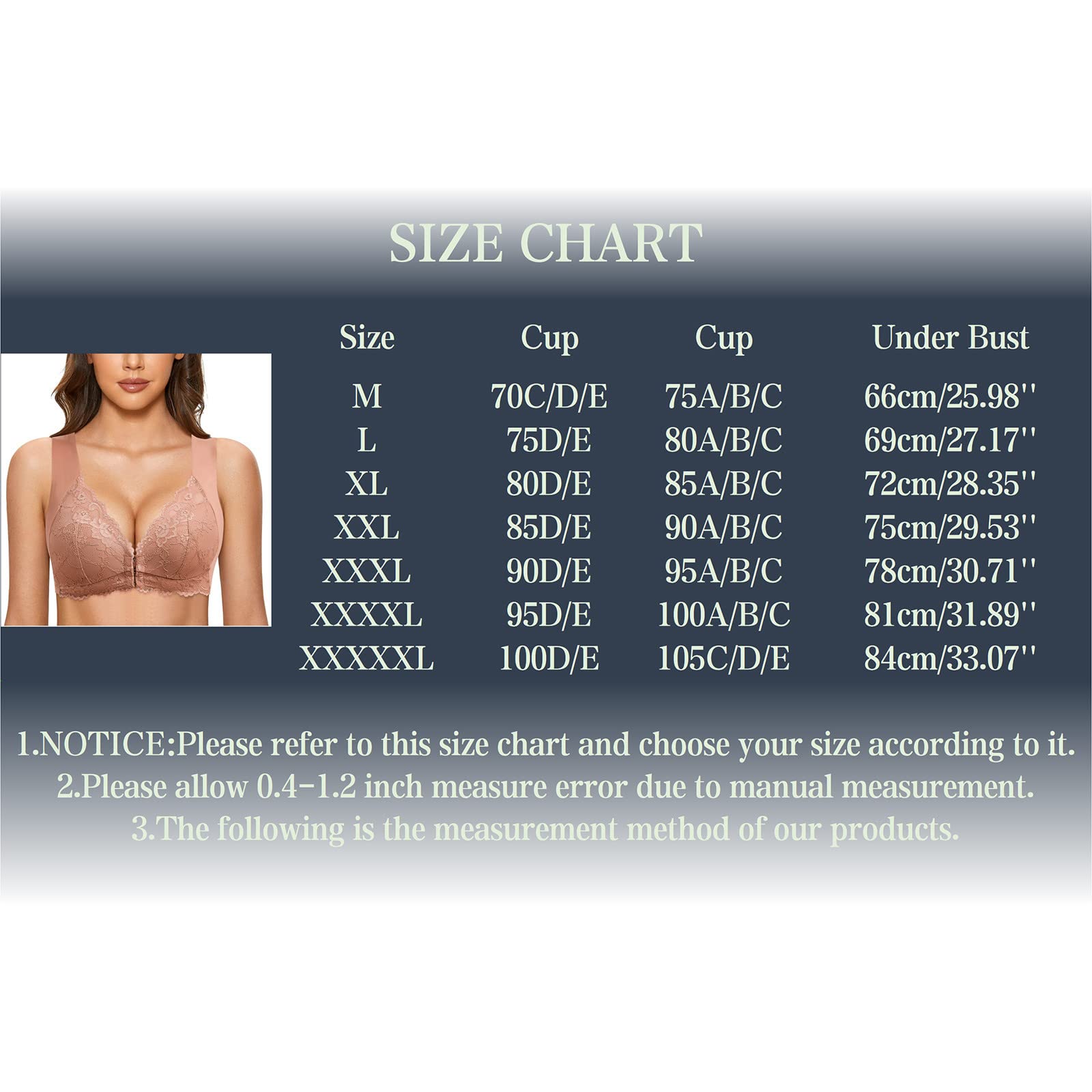 Front Closure Push Up Sports Bras for Women - Comfortable Stretchy Wireless Bras - Perfect for Yoga, Gym, Running & Everyday Wear