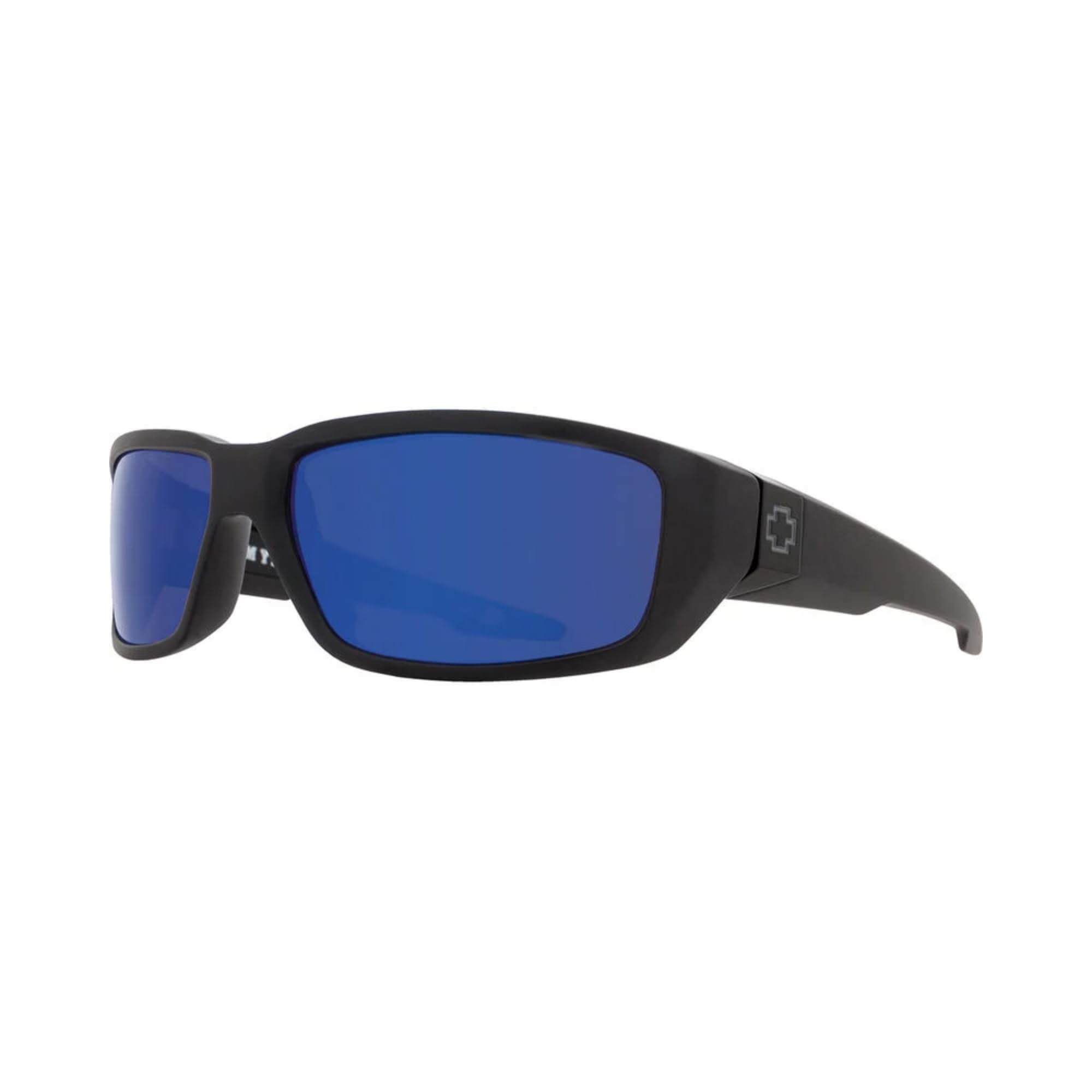 SPY Dirty Mo Rectangular Polarized Sunglasses for Men – UV Protection, Stylish Aviator Frame + Premium iWear Eyewear Cleaning Kit Bundle | Perfect for Driving, Beach & Outdoor Activities