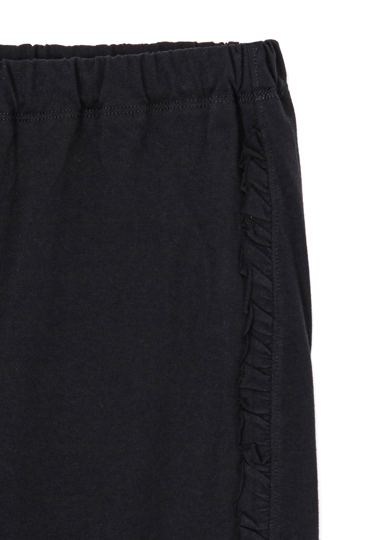 Soft Cotton Jersey Knee-Length Pants with Frill Detail - Comfortable & Stylish for Casual Wear, Travel, and Lounge
