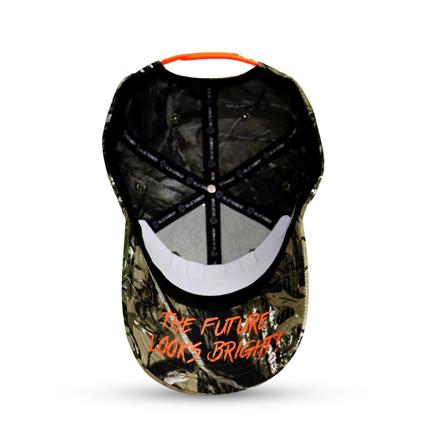 Lion Shield Back Woods Print Snapback Hat - Stylish Adjustable Baseball Cap for Outdoor Adventures, Hiking, and Casual Wear