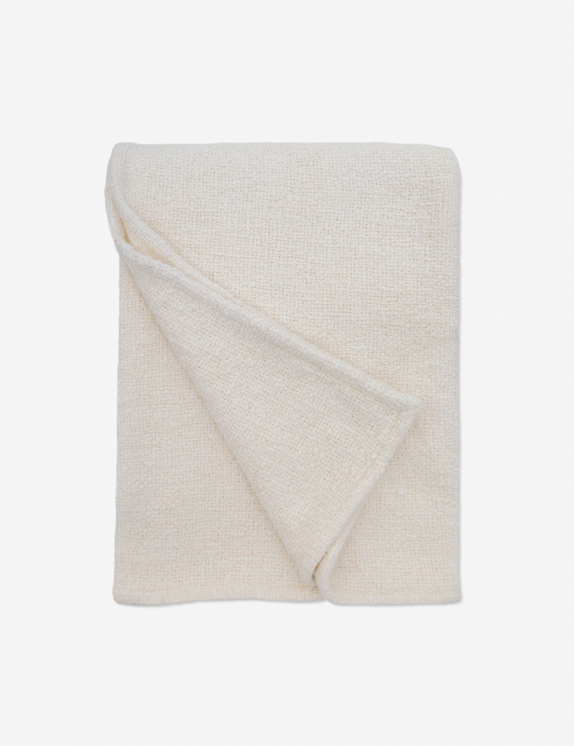 Cozy Abby Boucle Throw Blanket by Pom Pom at Home - Soft Knit Accent Throw for Sofa, Bed & Living Room Decor - Perfect for Cuddling, Gifting & Home Styling