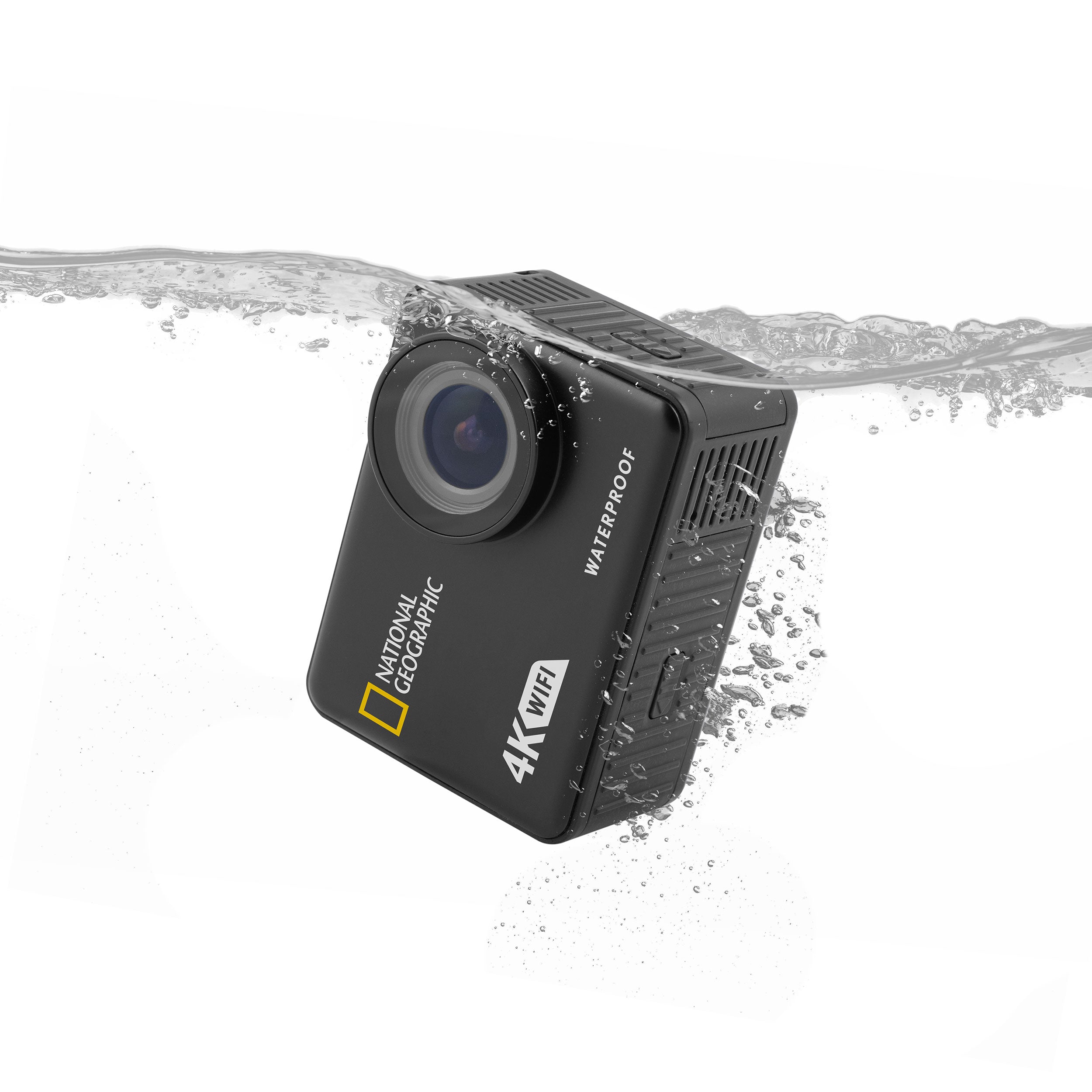 National Geographic 4K Ultra HD Waterproof Action Camera with WiFi - Perfect for Outdoor Adventures, Surfing, Hiking & Vlogging