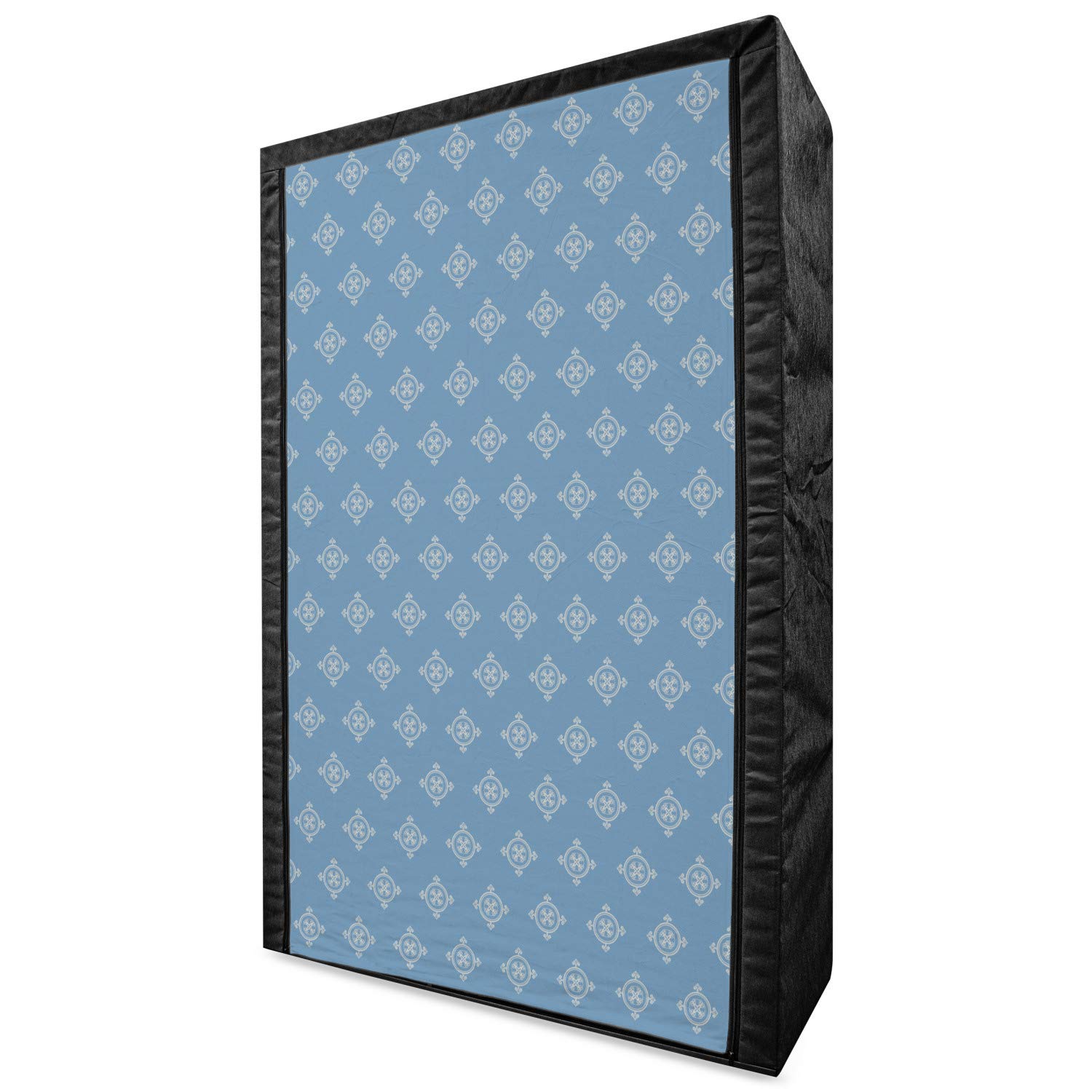 Ambesonne Geometric Portable Fabric Wardrobe | Renaissance Inspired Medieval Design with Vintage Floral Motifs | 42.5