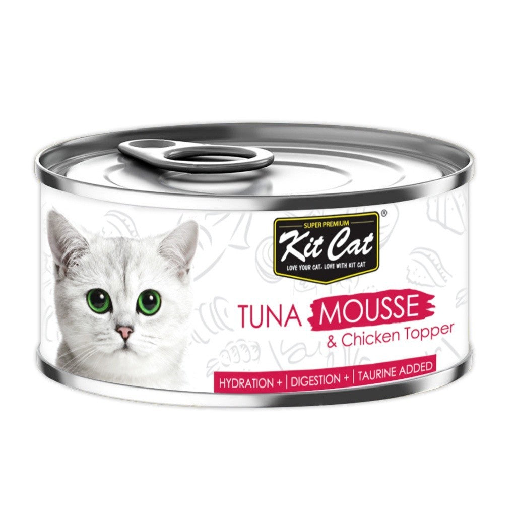 24-Pack Kit Cat Deboned Food Topper for Adult Cats & Kittens - 80g Pouches, 22 Flavor Variety - Perfect for Mealtime Enhancement & Picky Eaters