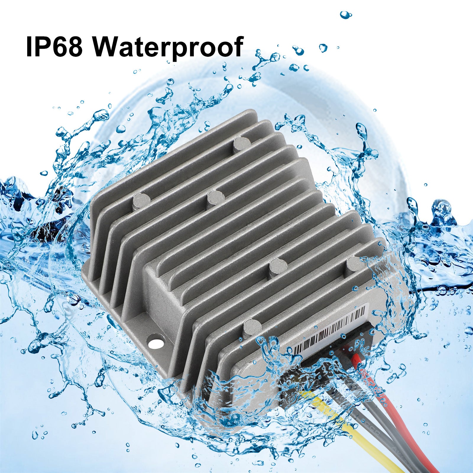 10A Waterproof DC-DC Converter 36V/48V to 6V Step Down Power Supply Regulator - Perfect for Automotive, Marine, and Solar Panel Systems