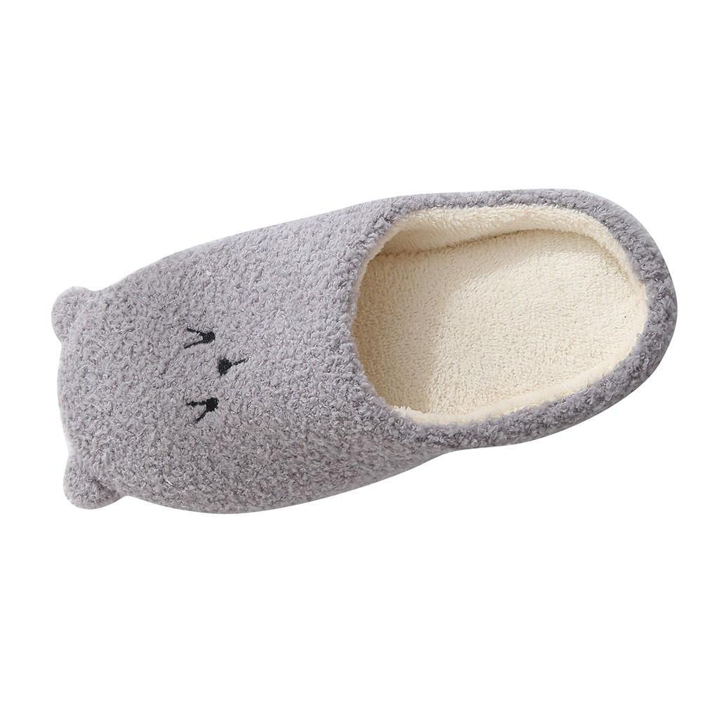 Women's Plush Bear Slippers - Soft Anti-Skid Indoor House Shoes with Cute Ears | Cozy Winter Homewear for Relaxing & Lounging