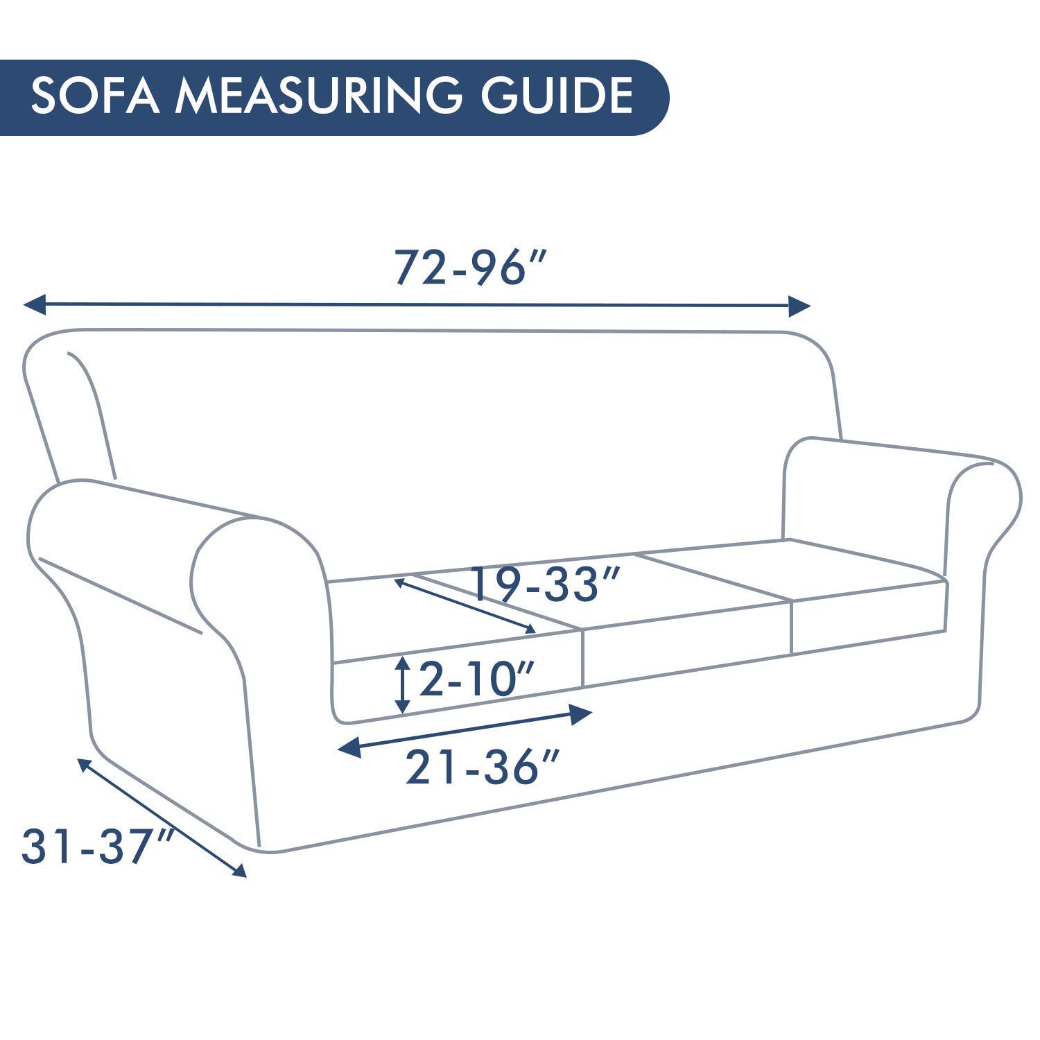 Hyha Printed Stretch Sofa Covers Set - 3 Cushion Couch Cover (72-96 inches) & Loveseat Cover (58-72 inches) - Starry Sky Design - Soft Elastic Fabric for Living Room, Bedroom, Dorm Decor - Easy to Install & Wash