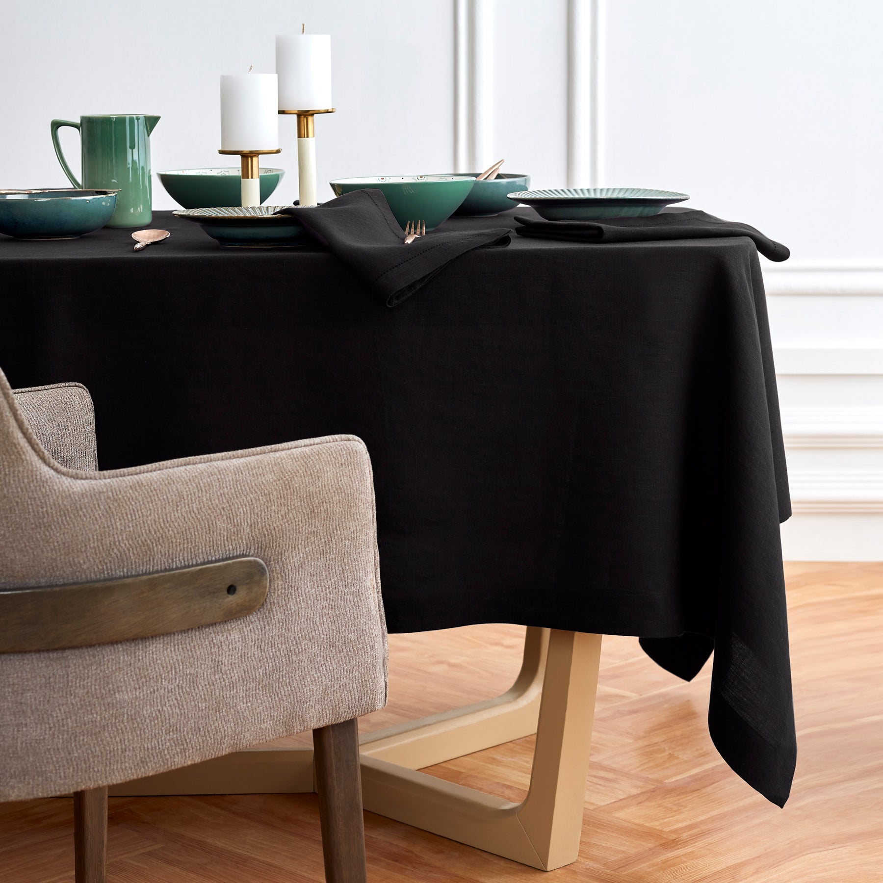 Sonoma Tablecloth - Premium Cotton Table Cover for Dining & Decor | Perfect for Parties, Weddings & Home Decor