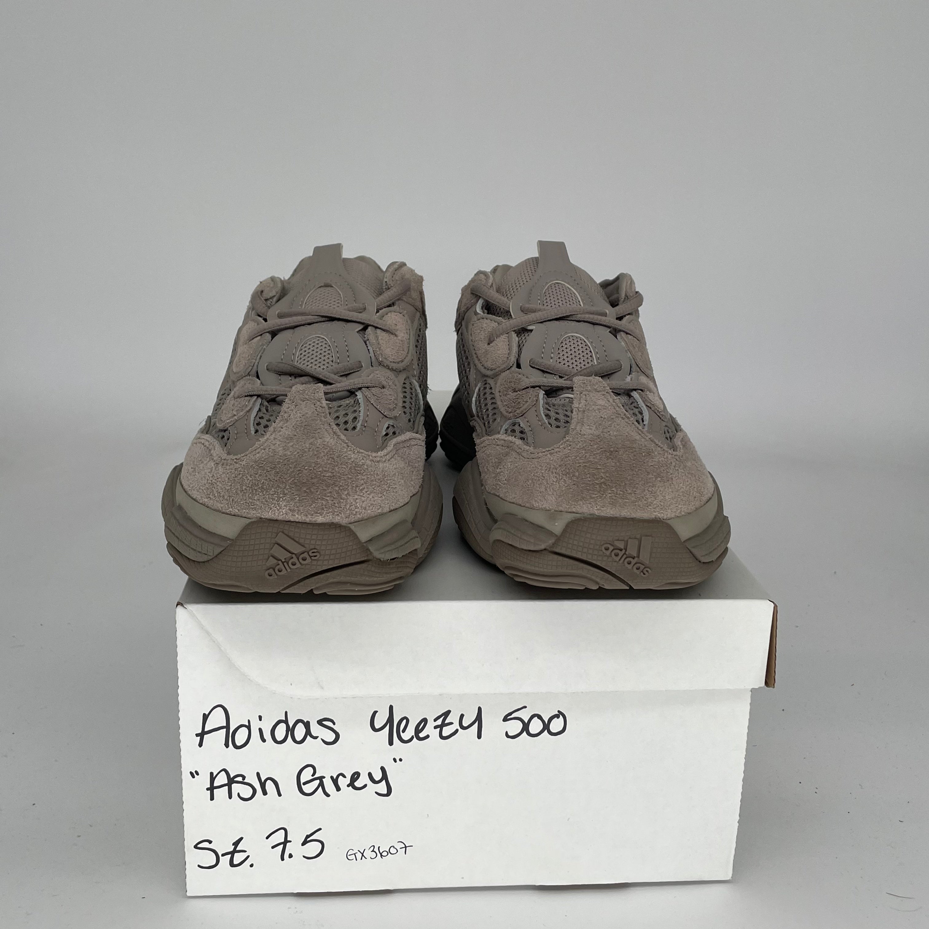 Adidas Yeezy 500 Ash Grey Sneakers - Men's Size 7.5 (GX3607) | Comfortable Running Shoes for Gym, Casual Wear & Street Style