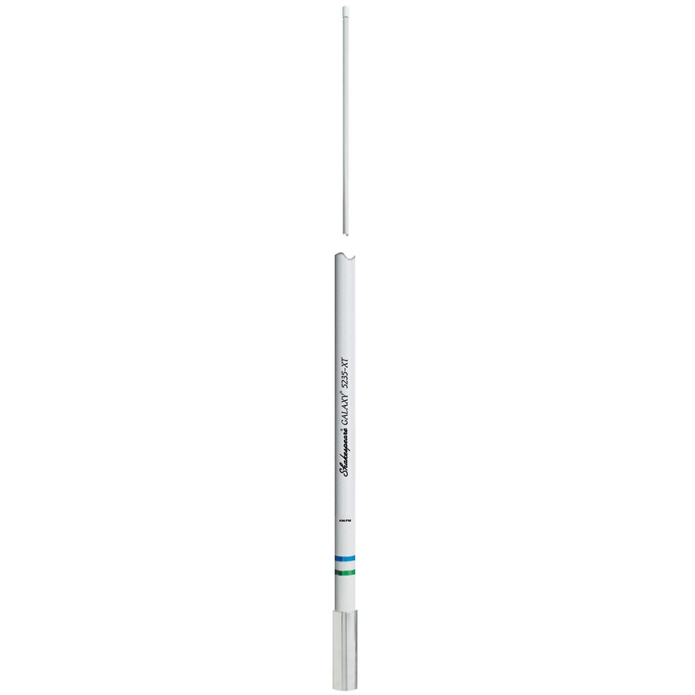Shakespeare 5235XT Galaxy 8' AM/FM Marine Antenna - Enhanced Signal for Boating & Marine Communication