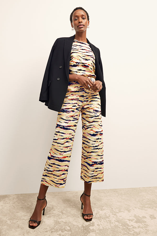 Madelyn Pants - Airy Cotton Savannah Print Women's Casual Pants for Summer | Perfect for Beach, Vacation & Everyday Wear