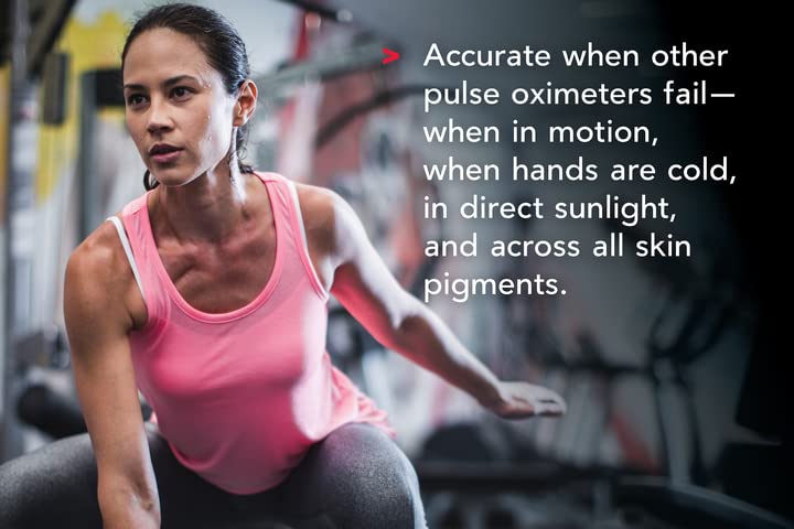 Masimo MightySat Fingertip Pulse Oximeter with Bluetooth - Accurate Blood Oxygen (SpO2) & Respiratory Rate Monitor, OLED Touchscreen, Long Battery Life - Ideal for Athletes, Pilots & Home Health Monitoring