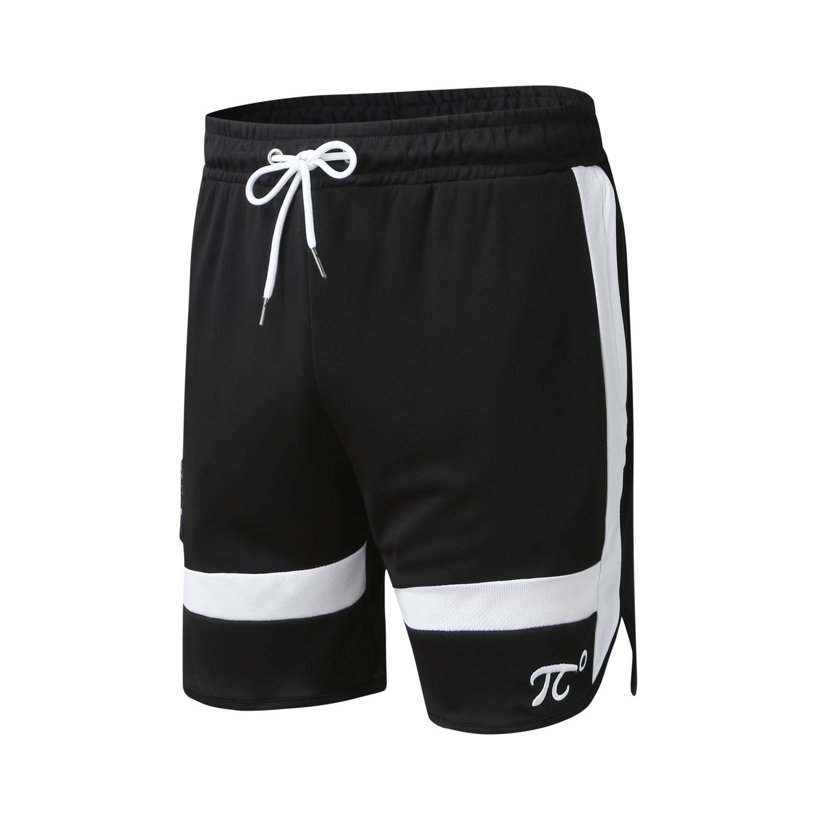 XIAOBU Men's Running Shorts - Breathable Mesh Patchwork Athletic Shorts with Drawstring Elastic Waist & Embroidered Design | Perfect for Gym, Jogging, Basketball & Summer Outdoor Sports