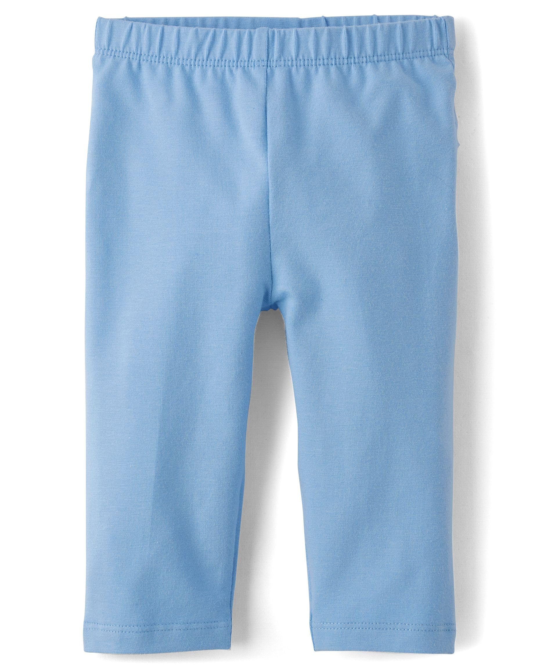 The Children's Place Baby Girls' & Newborn Soft Cotton Pull-On Pants - Comfy Stretchy Elastic Waist Pants for Playtime, Daycare & Everyday Wear