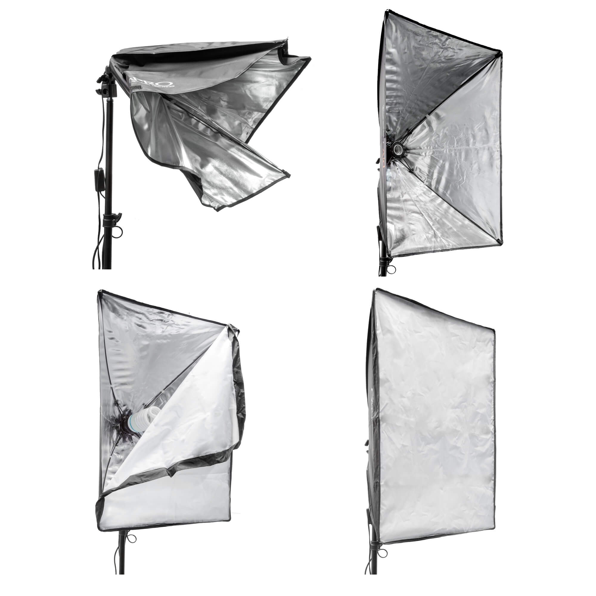 RICO240B MKII Professional Studio Lighting Kit with EzyLite Three-Head Continuous Light System - Perfect for Photography, Videography, and YouTube Content Creation