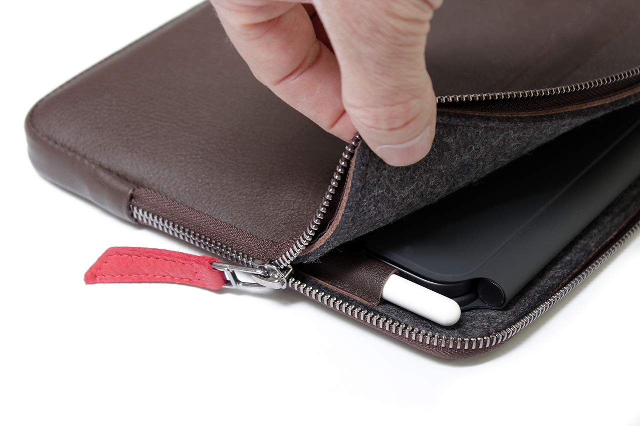Premium Italian Vegetable-Tanned Leather Sleeve Case for iPad Pro 11