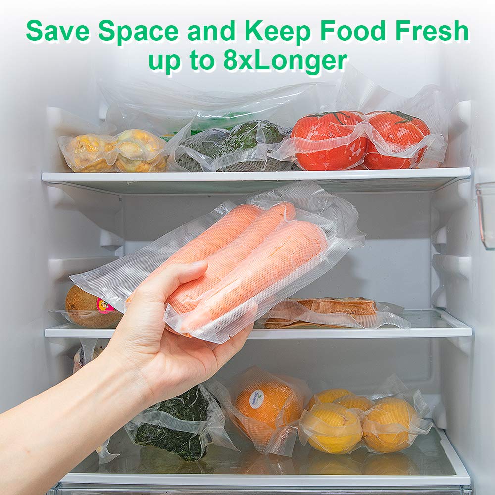 BPA-Free Heavy Duty Vacuum Sealer Bags Rolls - 11x50 Inch, 2 Pack for Food Storage & Sous Vide Cooking | Ideal for Meal Prep, Freezer Organization & Long-Term Preservation