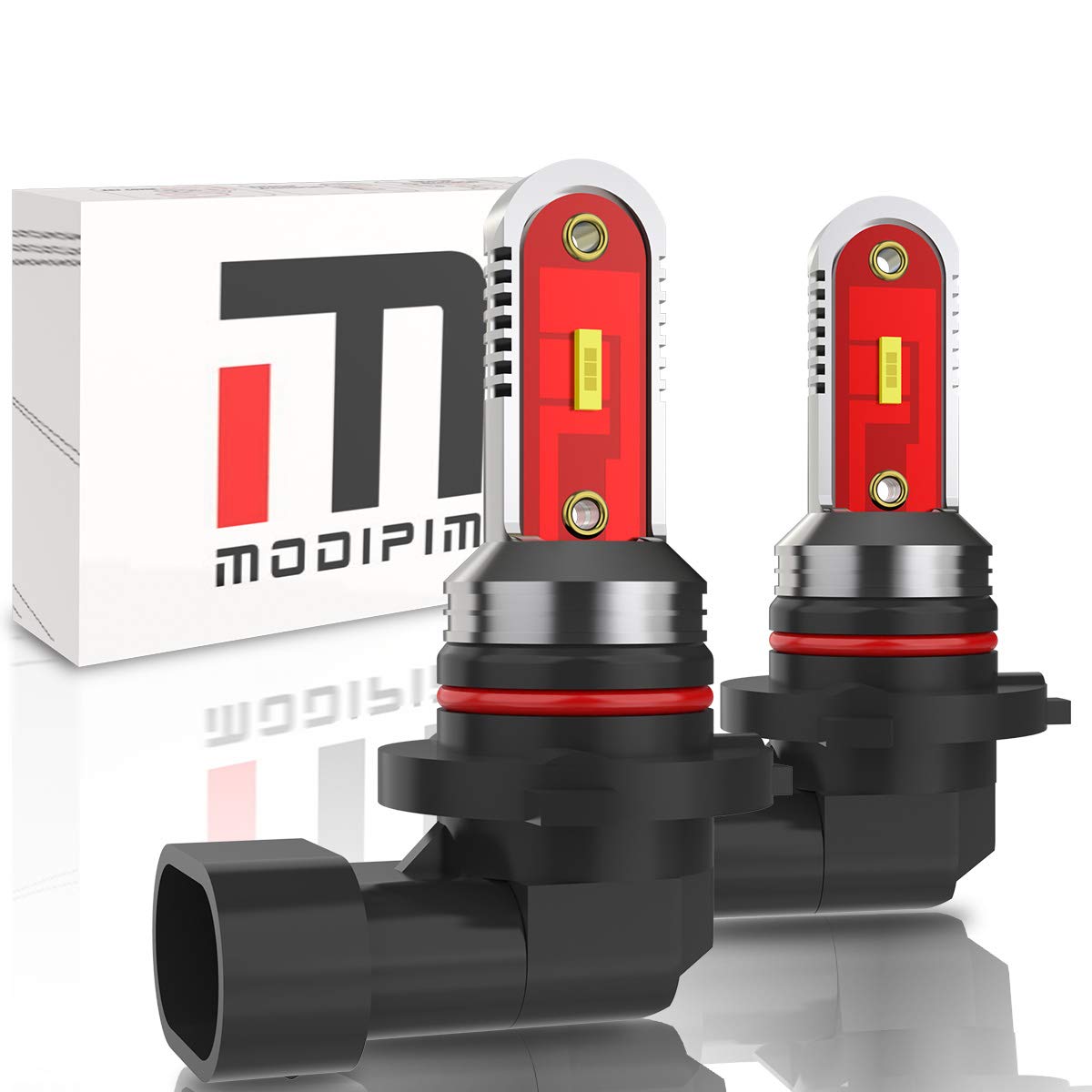MODIPIM CSP 6000K Bright White LED Fog Light Bulbs - 9145 9005 9006 HB4 - Compatible with 2005-2013 Chevrolet Corvette C6 - Upgrade for Enhanced Visibility in Rain & Fog