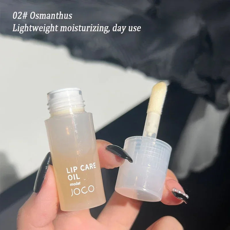 Hydrating Lip Oil with Glass Shine - Moisturizing & Plumping Lip Gloss for Dry Lips | Perfect for Daily Wear, Night Care & Makeup Looks
