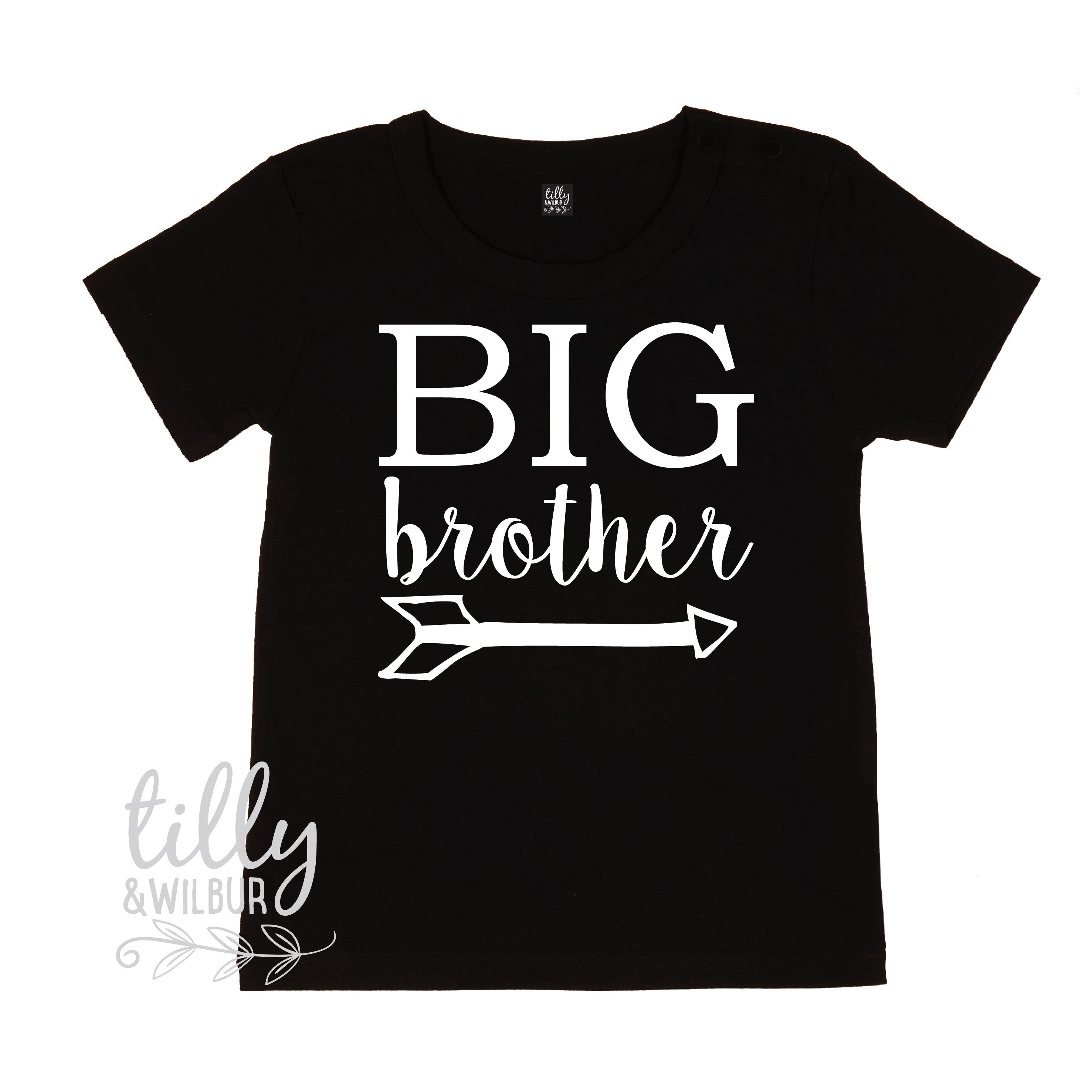 Big Brother Announcement T-Shirt - Funny Pregnancy Reveal Gift for New Big Brothers - Perfect for Gender Reveal Parties & Sibling Photo Shoots