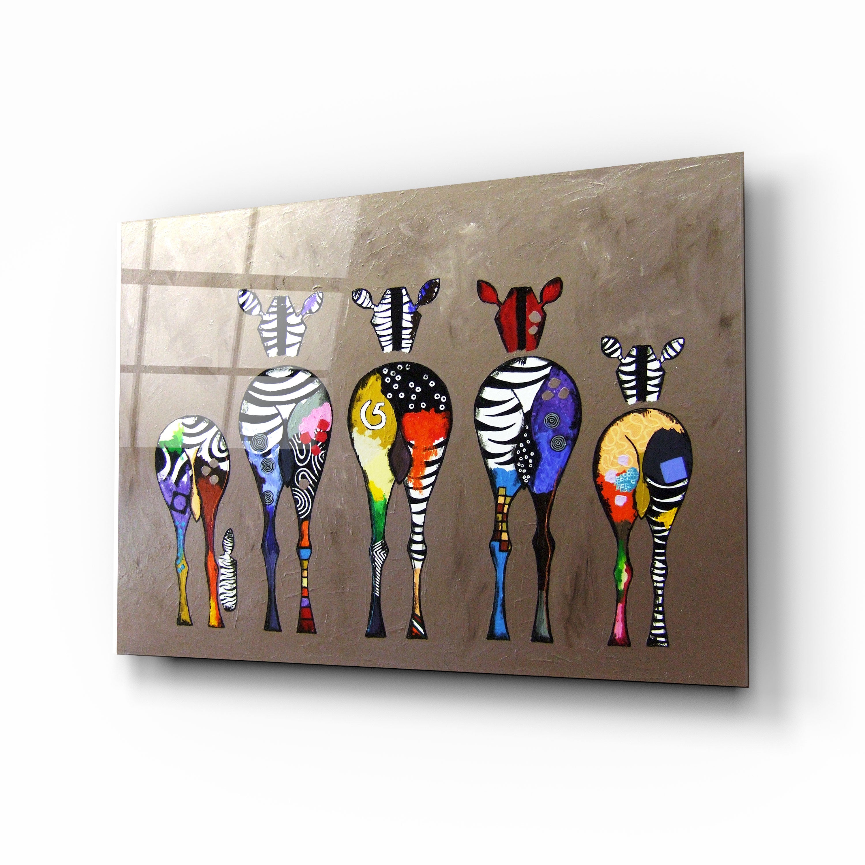 Vibrant Colorful Zebra Print T-Shirt for Women - Trendy Animal Graphic Tee for Casual Wear, Parties & Outfits