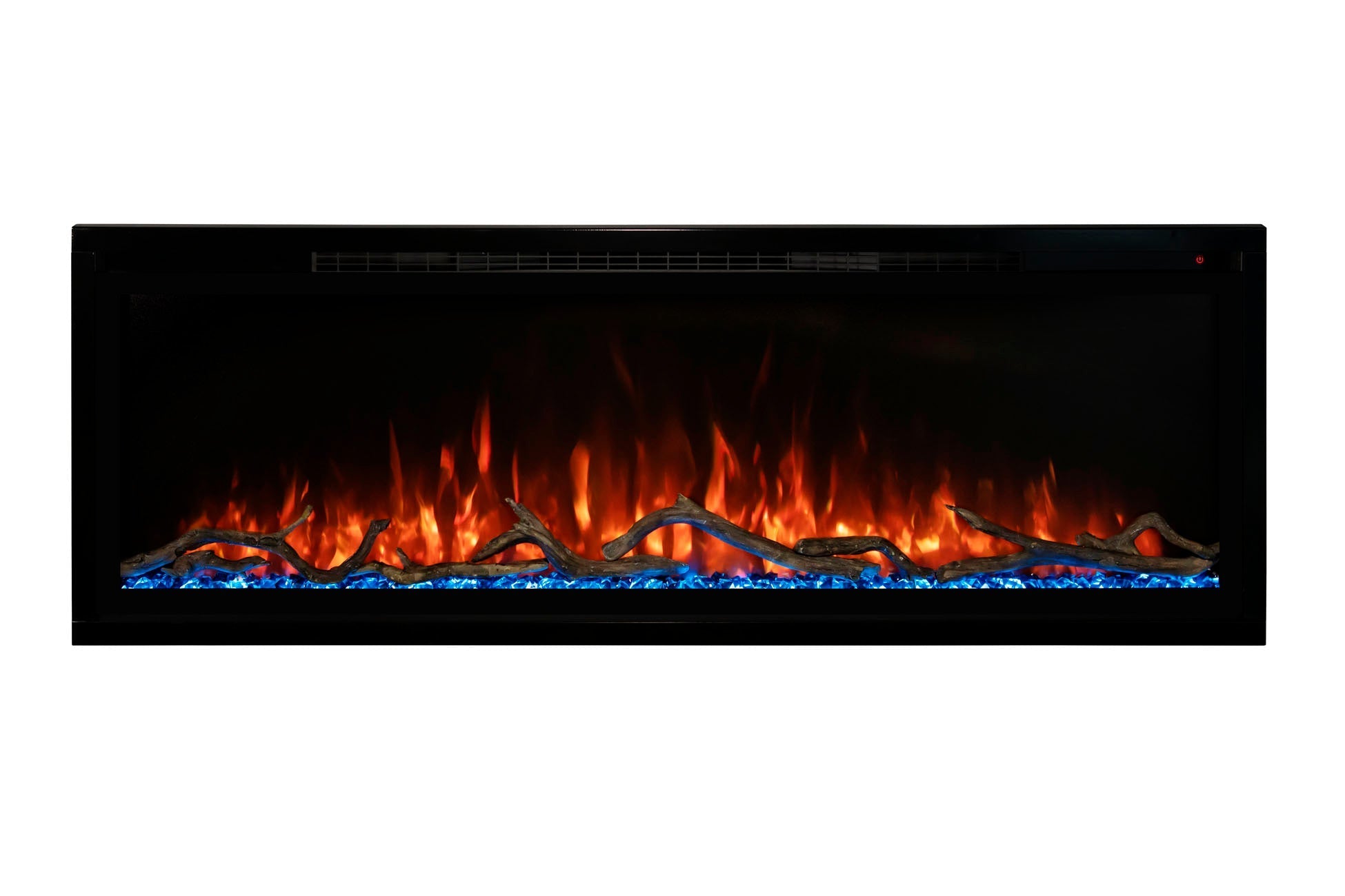 Modern Flames Allwood Fireplace Media Wall in Weathered Walnut - 60
