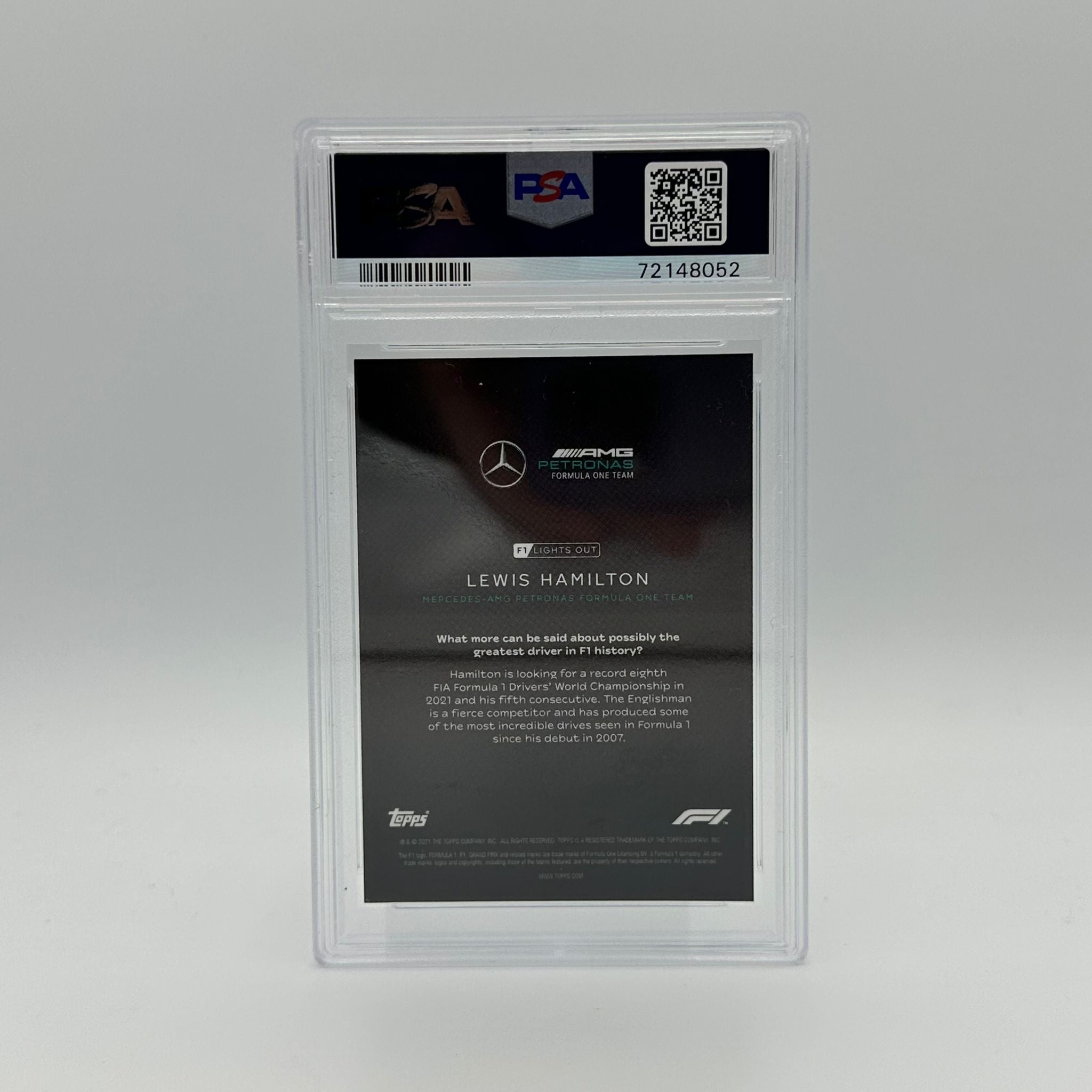 PSA 9 Graded 63/99 Lewis Hamilton Blue Parallel Racing Card - Perfect for Collectors, Fans & Sports Memorabilia Displays