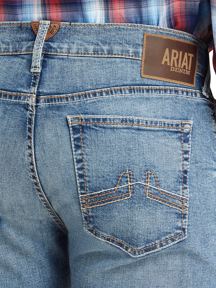 Ariat Men's Modern Ramon Slim Leg Jean Gaviota - M8 Size | Durable & Comfortable Denim for Work, Casual Wear & Outdoor Activities