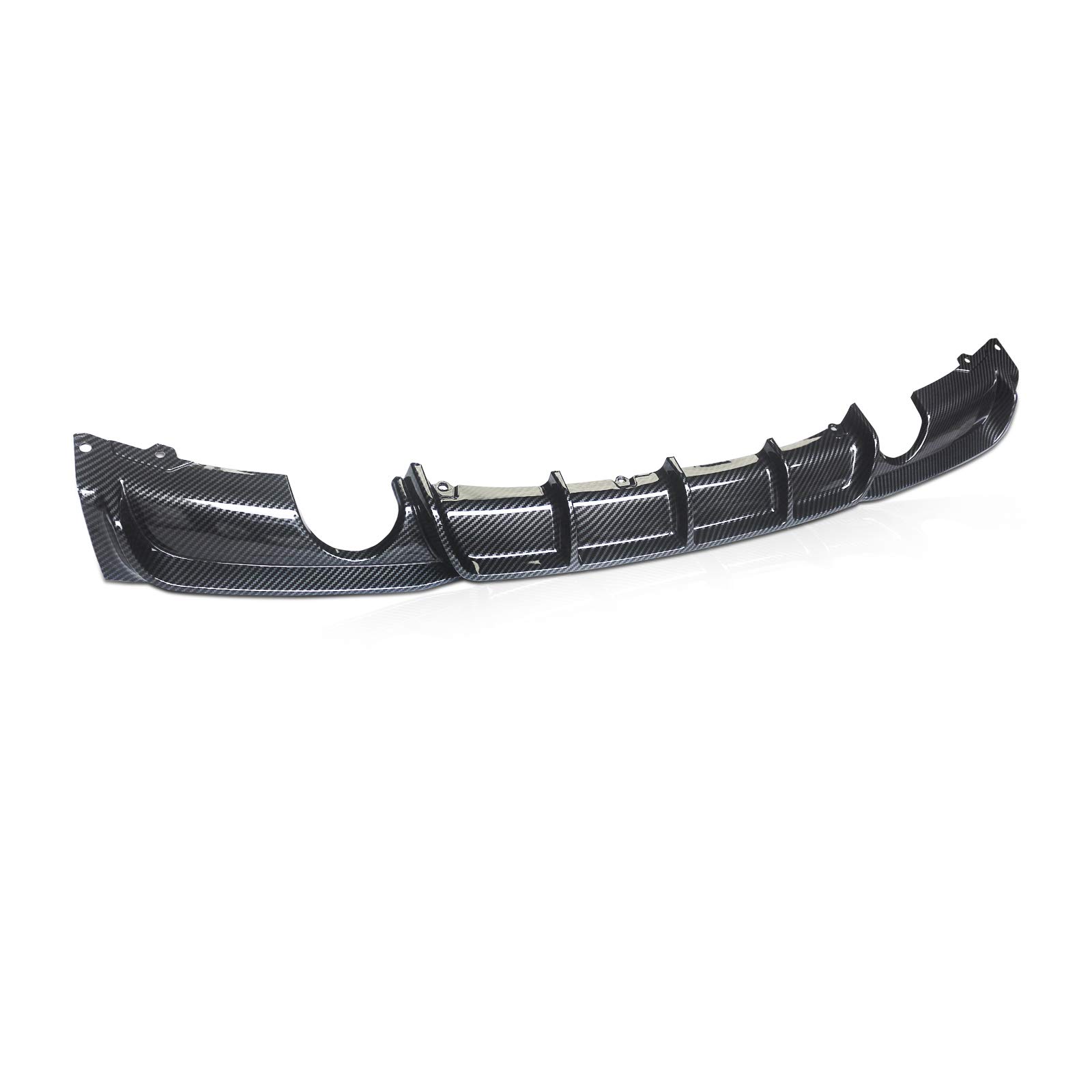 NINTE Rear Diffuser for 2012-2018 BMW 3 Series F30 | M Sport Style Carbon Fiber Lower Bumper Lip | Single Muffler & Dual Outlet Design | Enhances Aerodynamics & Sporty Look for Street & Track Performance