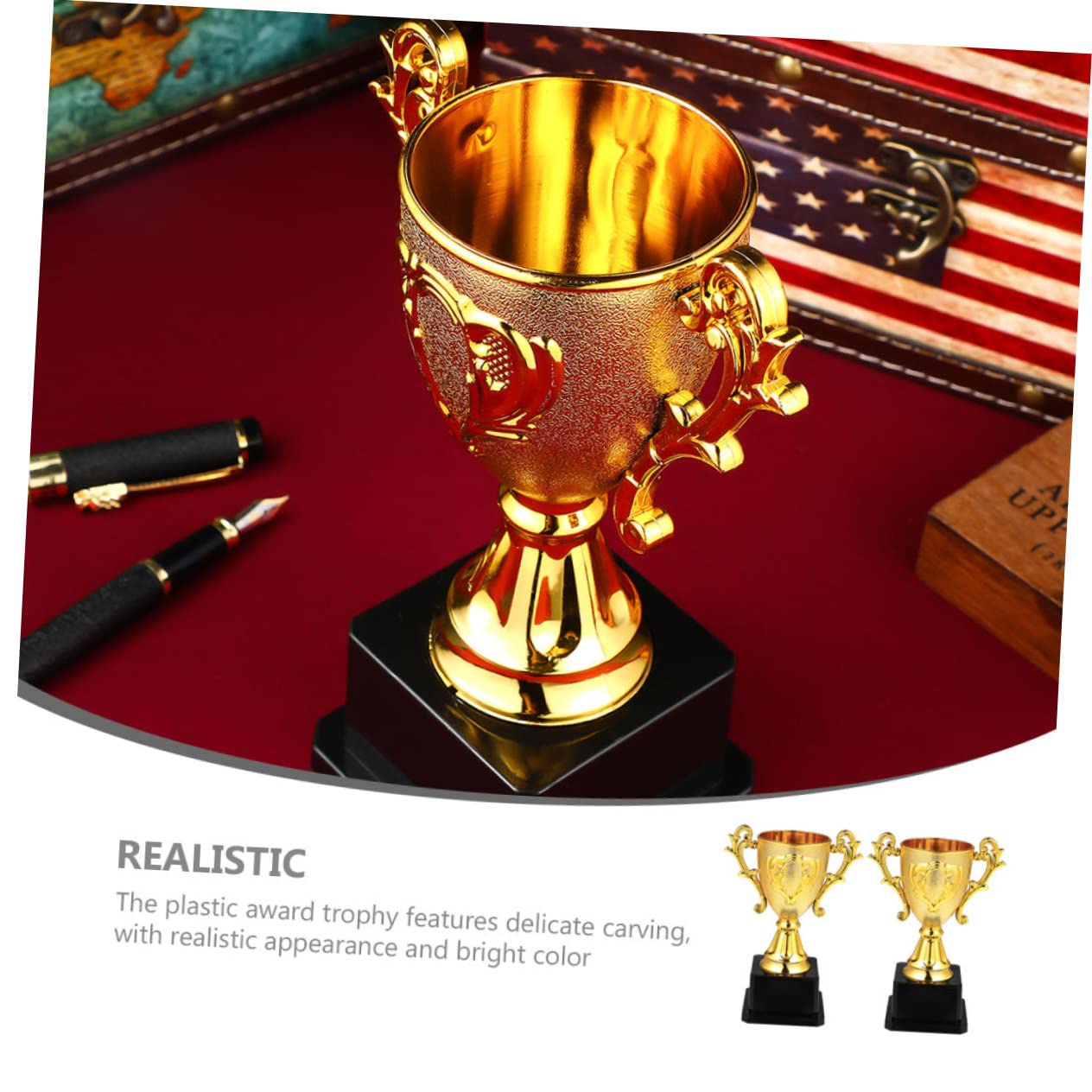 GOOHOCHY 10-Pack Reusable Plastic Trophy Reward Toys - Basketball Themed Classroom Prizes for Kids | Perfect for School Awards, Sports Incentives & Children's Party Favors