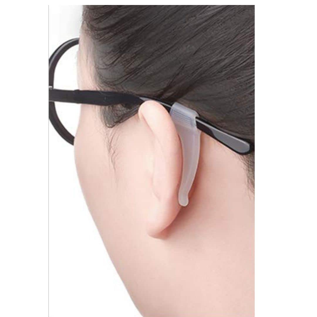 Non-Slip Silicone Ear Grips & Temple Hooks for Glasses - Anti-Slide Eyewear Accessories for Adults & Kids - Perfect for Sports, Reading & Daily Wear