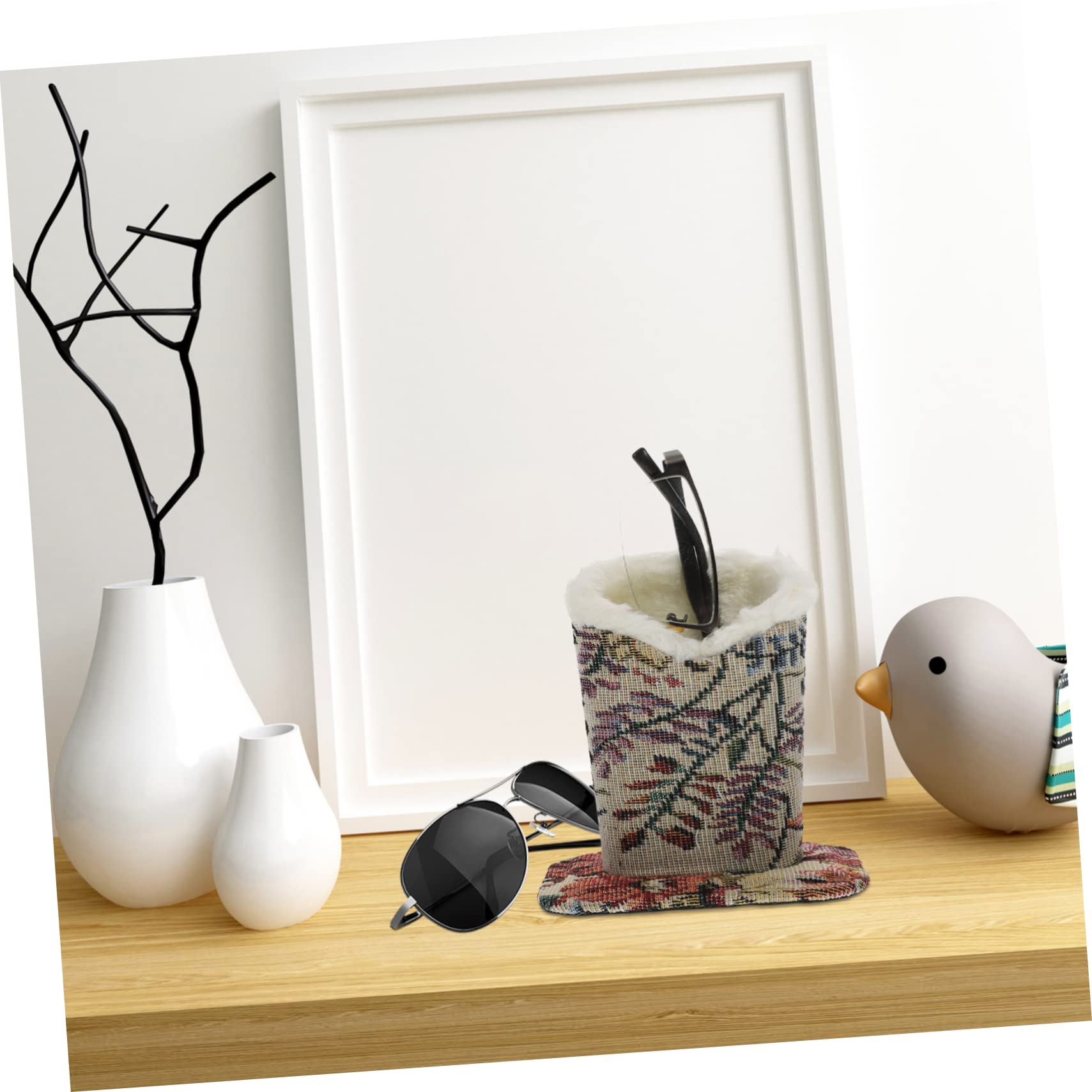 2 Pcs Plush Eyeglass Holder - Desk Organizer for Glasses & Decor