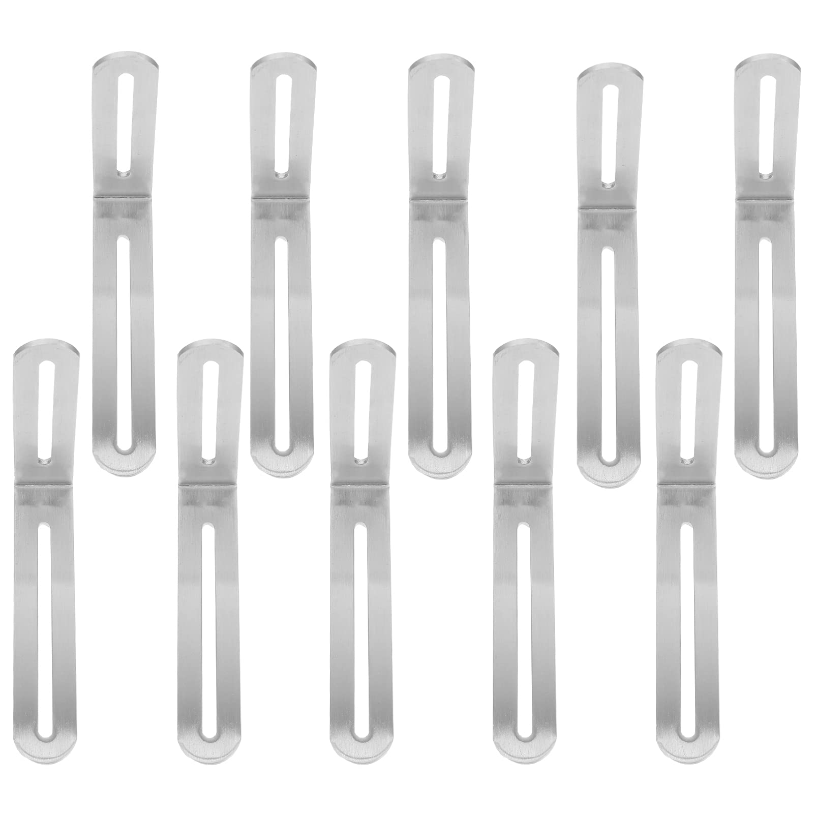 DOITOOL 10-Pack Heavy Duty L-Shaped Shelf Brackets - Stainless Steel Right Angle Corner Braces for Cabinets, Shelves & Cupboards - Perfect for Home, Office & Kitchen Storage Organization