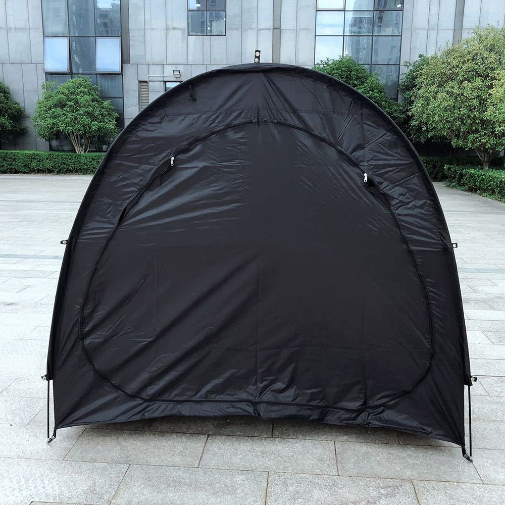 Portable Bike Storage Tent - Outdoor Foldable Bike Shed Cover for 1 Bicycle, Waterproof Garden Shelter for Patio, Yard & Garage (Black) | Perfect for Backyard, Camping & Seasonal Bike Protection