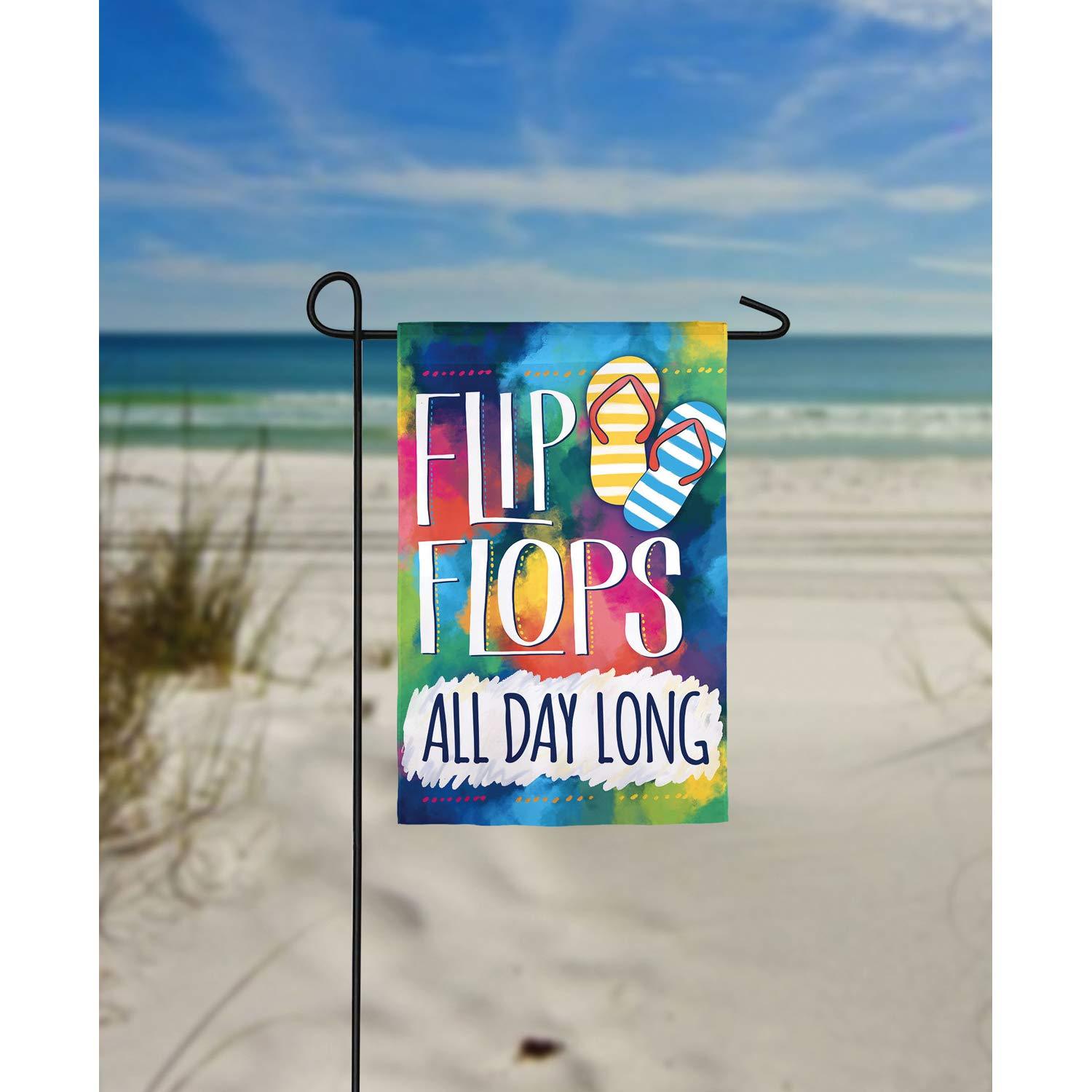Comfortable Flip Flops All Day Garden Flag - Perfect for Outdoor Decor, Patio, Yard & Summer Parties