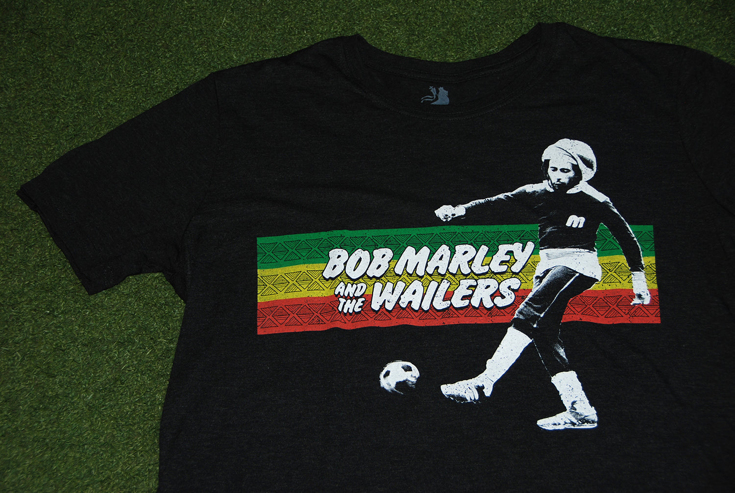 Bob Marley Rasta Stripe Soccer T-Shirt - Reggae Inspired Football Jersey for Men & Women - Perfect for Concerts, Games & Casual Wear