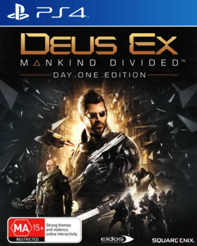 Deus Ex: Mankind Divided Day One Edition - PS4 Game | Action RPG for Playstation 4 | Perfect for Sci-Fi Fans & Stealth Game Lovers