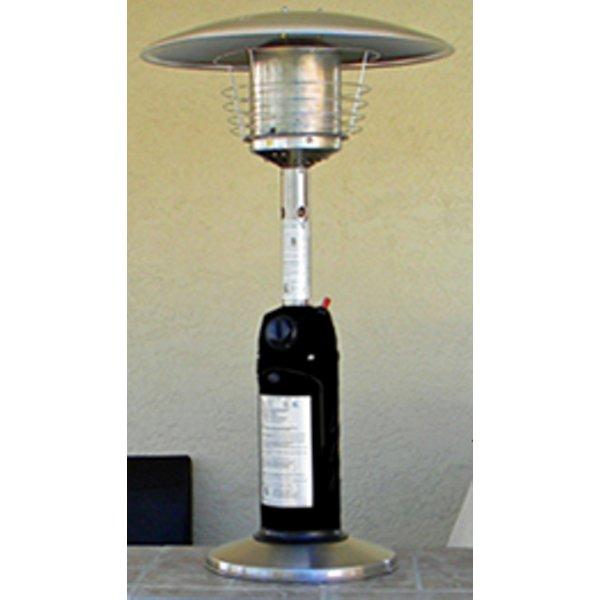 Outdoor Tabletop Patio Heater - Black & Stainless Steel Finish - Portable Propane Heater for Patio, Deck, Camping & Backyard Gatherings