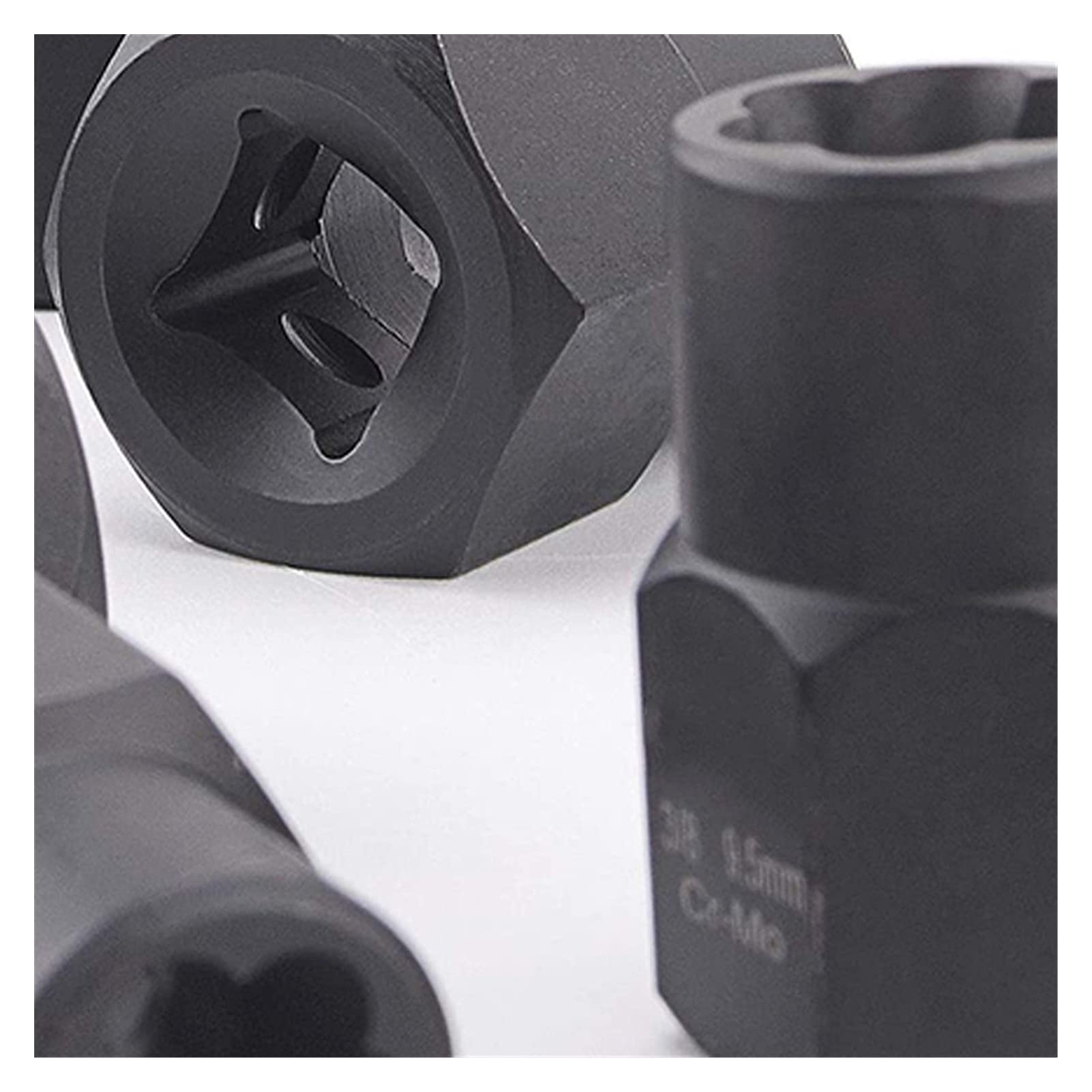 MGRAS 13-Piece Impact Damaged Bolt Nut Screw Remover Extractor Socket Tool Kit - 3/8