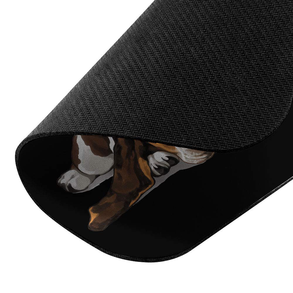 Non-Slip Rectangle Mouse Pad with WIRESTER Basset Hound Design - Perfect for Home Office, Gaming Desk & Computer Workstations - Durable Desk Accessory for Comfortable Mouse Control