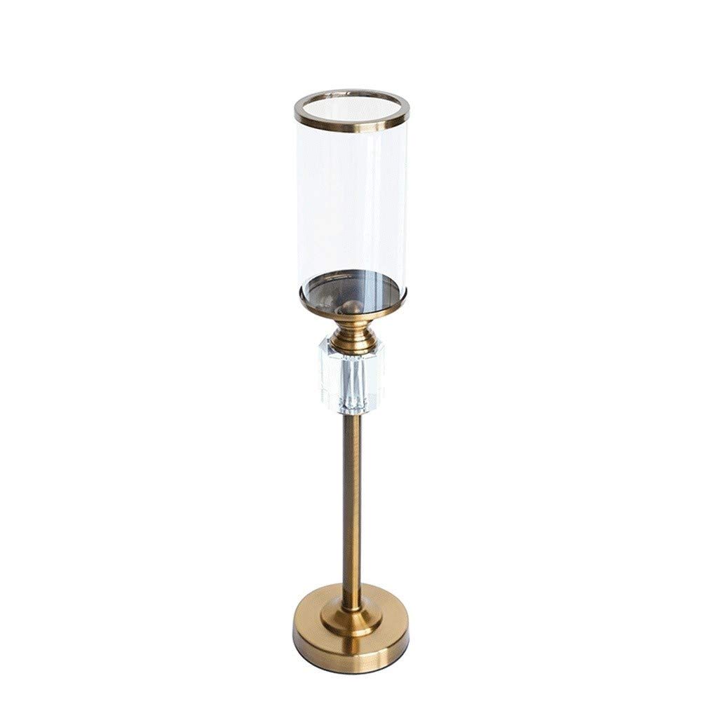 SYALEO Elegant Iron Candlestick Holder Set - Vintage Crystal Candle Stand for Wedding, Dining Table, Home Decor - Romantic Centerpiece for Parties, Church, Holiday Decorations