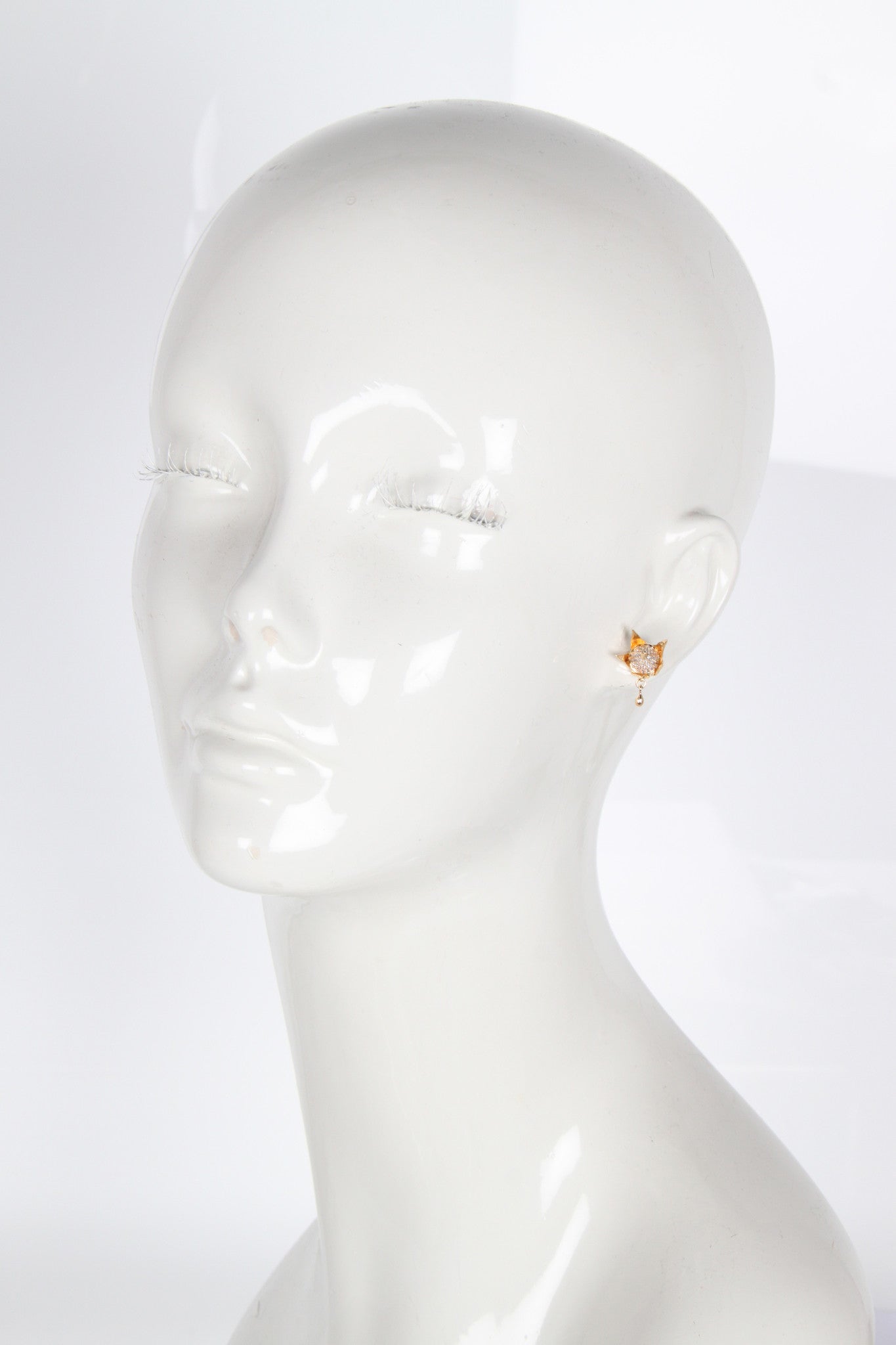 Pave Bud Stud Earrings in Gold - Elegant Floral Earrings for Women | Perfect for Weddings, Parties & Everyday Wear