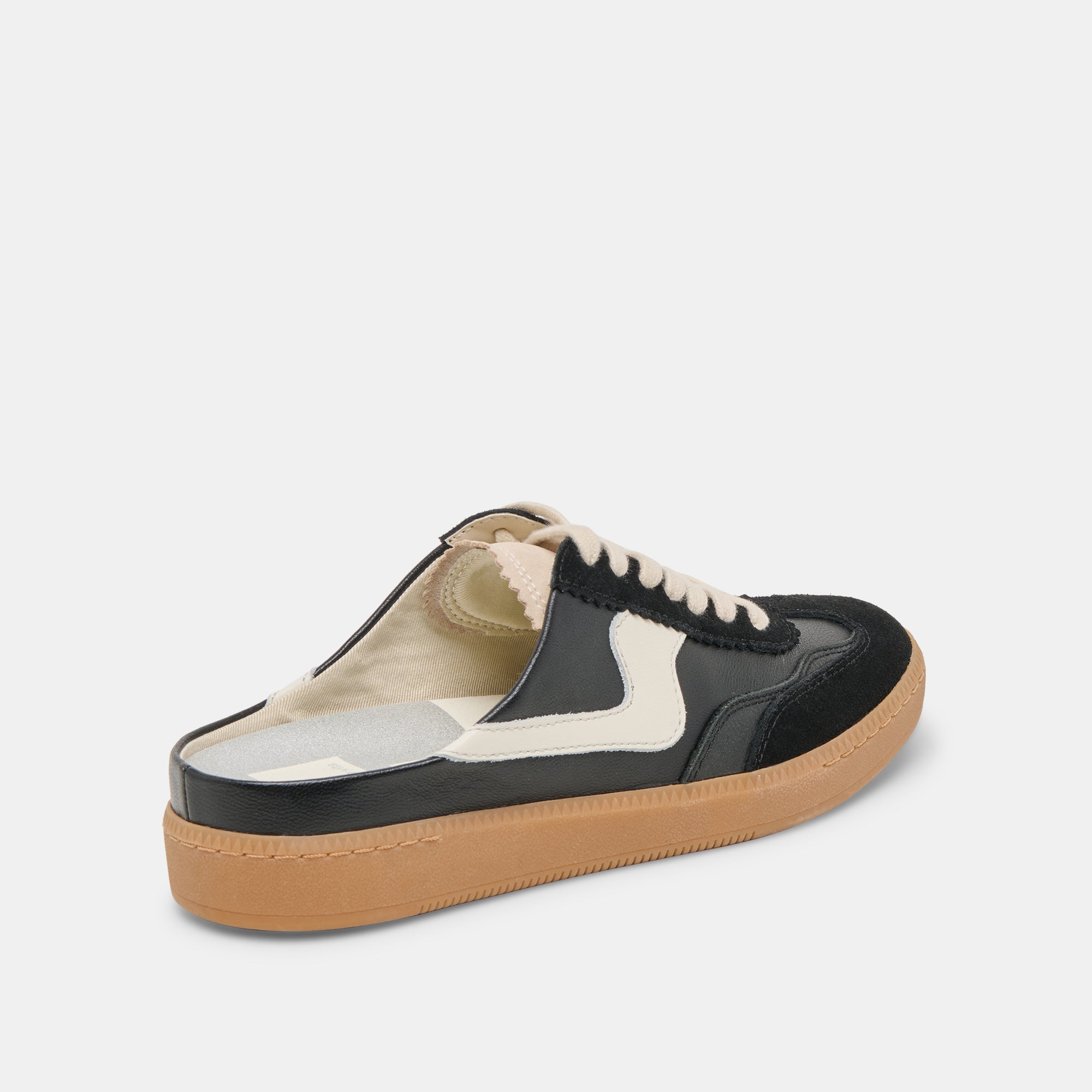 Black Suede Notice Slide Sneakers - Comfortable Slip-On Shoes for Casual Wear & Everyday Use