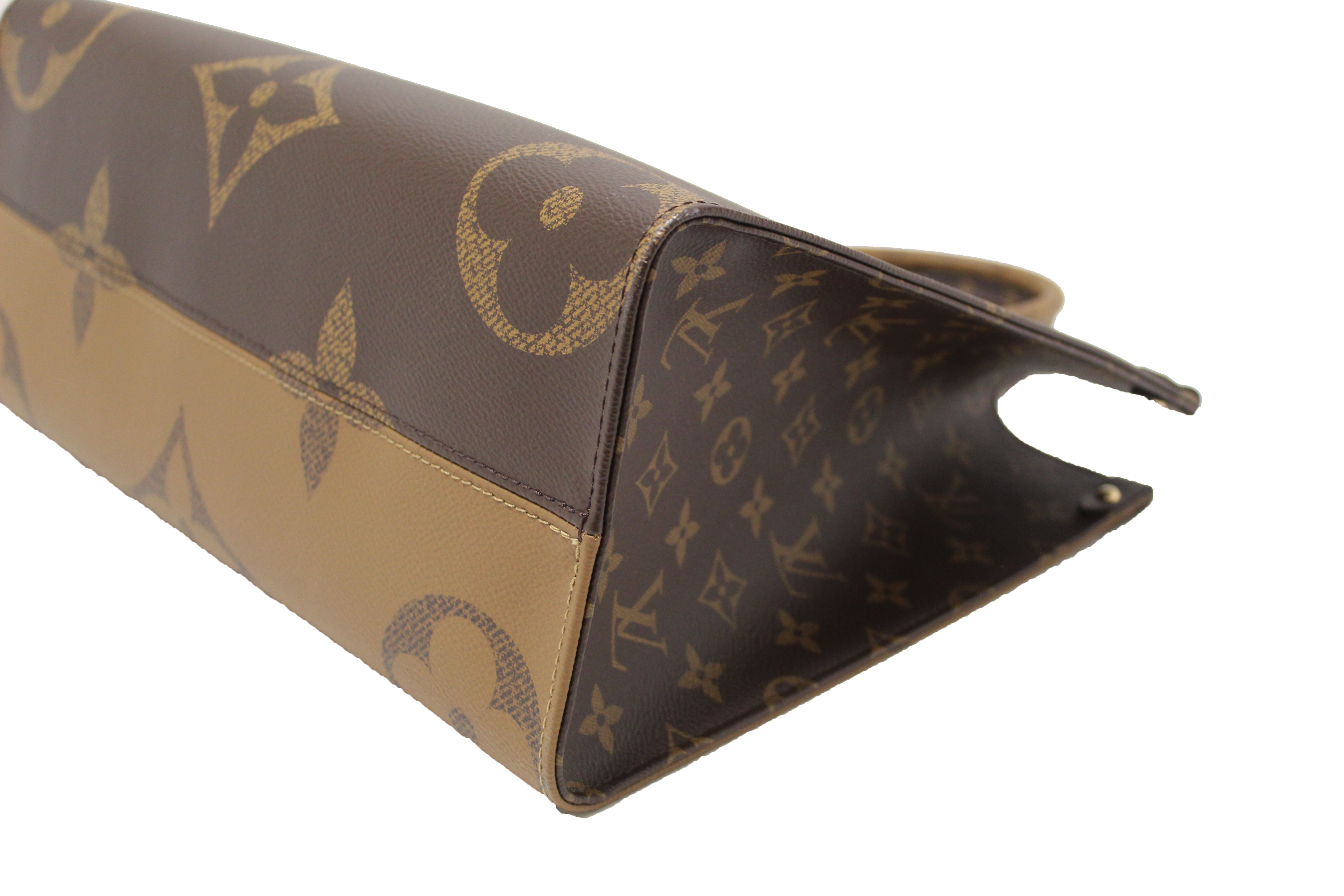 Authentic Louis Vuitton Giant Monogram Canvas OnTheGo MM Tote Bag - Luxury Designer Handbag for Women, Perfect for Work, Travel & Everyday Use