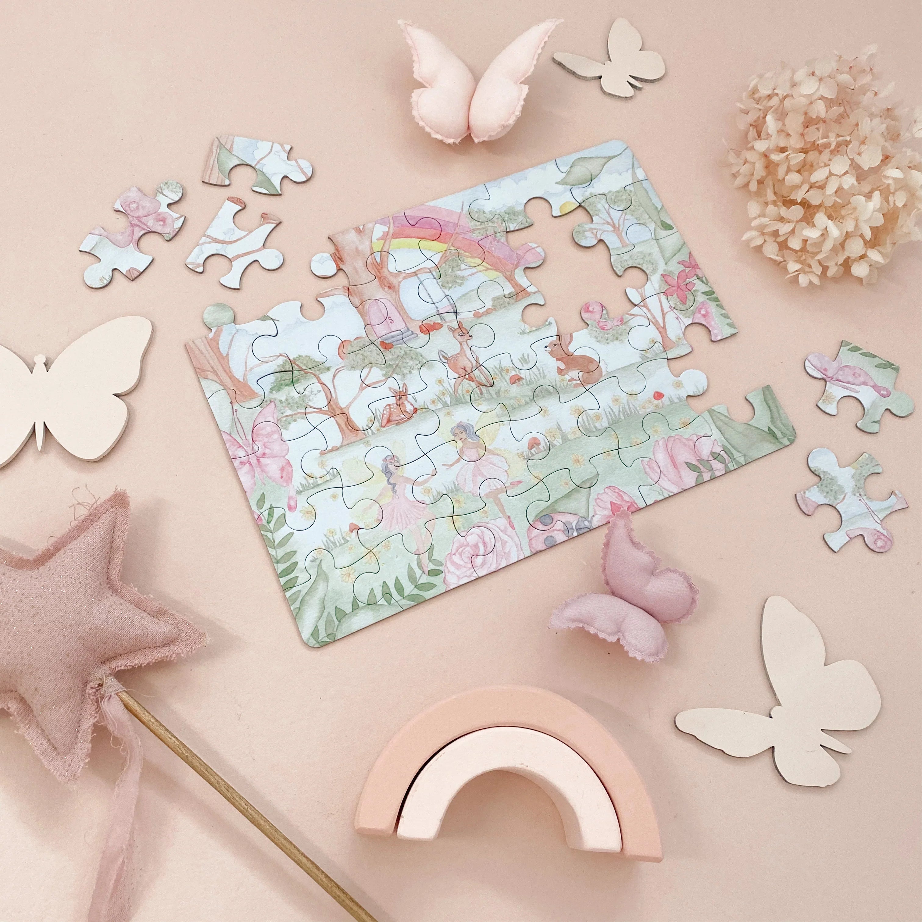 Enchanted Fairy Garden 36-Piece Puzzle - Magical Fantasy Puzzle for Kids & Adults - Perfect for Family Game Night & Educational Play