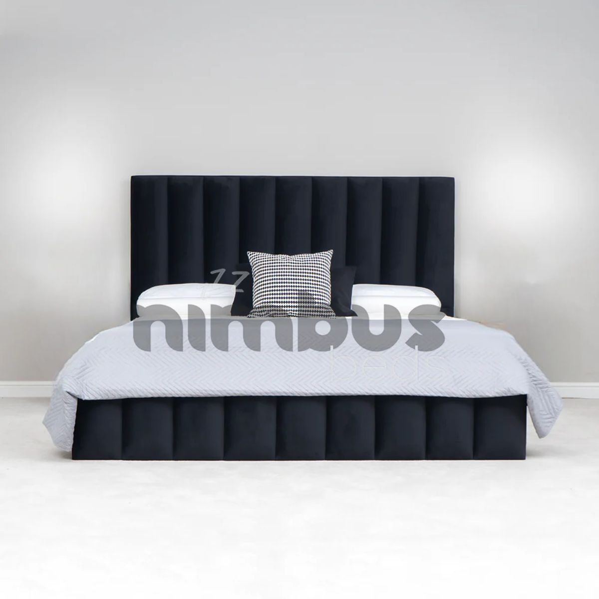 Louie Bed Frame - Queen Size Modern Platform Bed with Wooden Slats & Sturdy Metal Legs | Perfect for Bedrooms, Guest Rooms & Apartments
