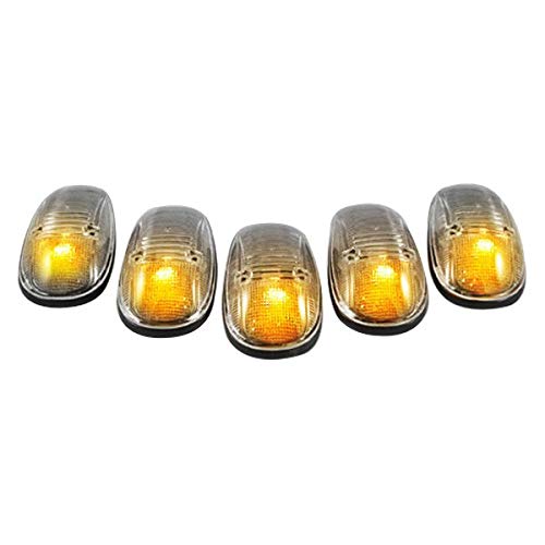 Recon 264145BK Smoked Cab Roof Lights - Compatible with 1999-2002 Dodge Trucks (5-Piece Set) | Durable Off-Road LED Light Bar for Pickup Truck & SUV | Perfect for Night Driving, Camping & Outdoor Adventures