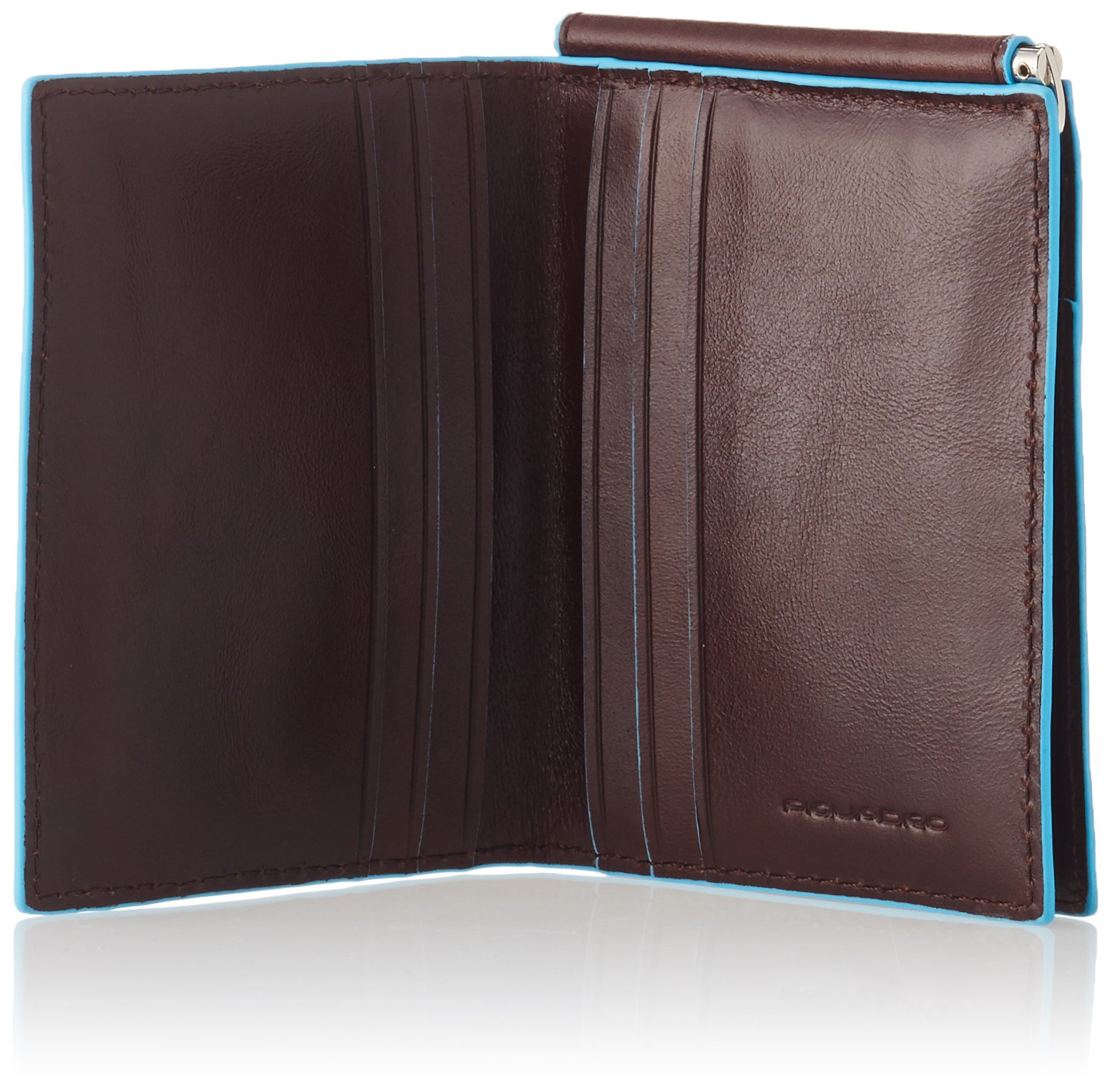 PIQUADRO Men's Leather Coin Purse Wallet - Slim RFID Blocking Money Holder for Cash & Cards | Perfect for Travel, Business & Everyday Use